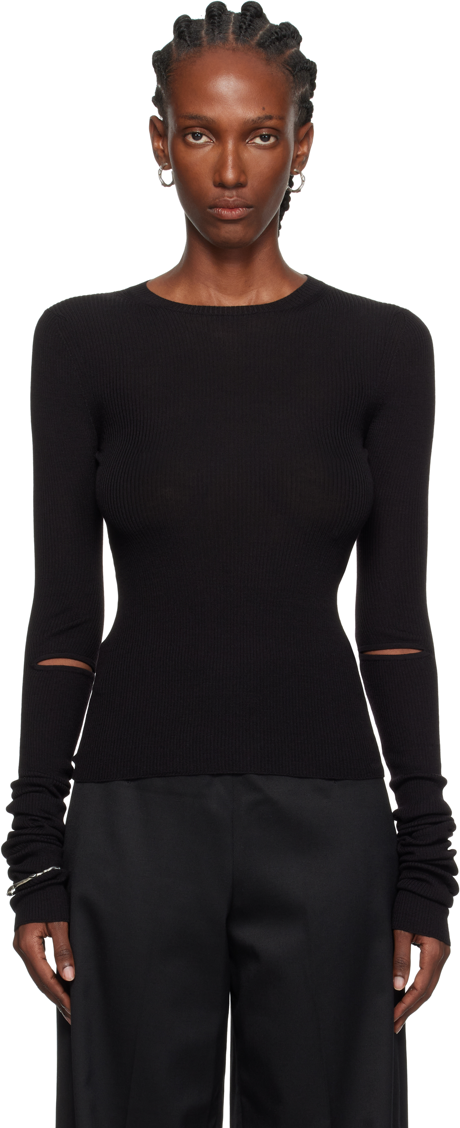 Ann Demeulemeester Black Lyell Sweater In Black