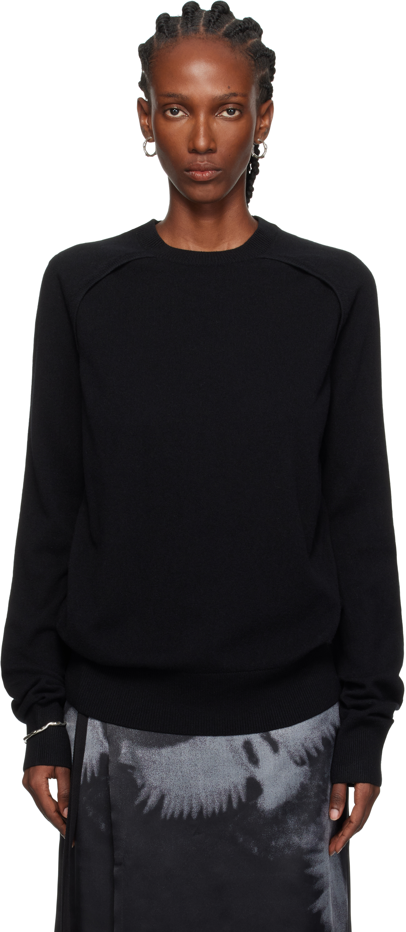 Ann Demeulemeester Black Ulu Cut-out Sweater In Black