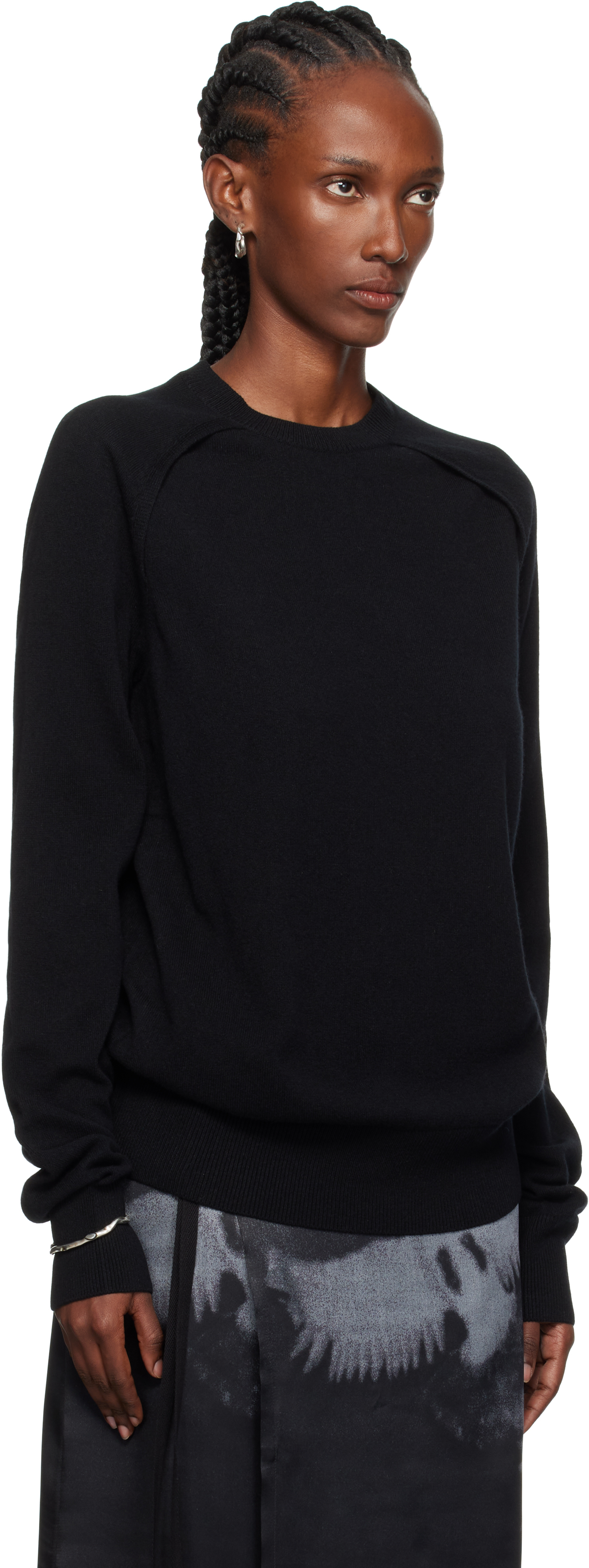 Ann Demeulemeester Black Ulu Cut-out Sweater In Black
