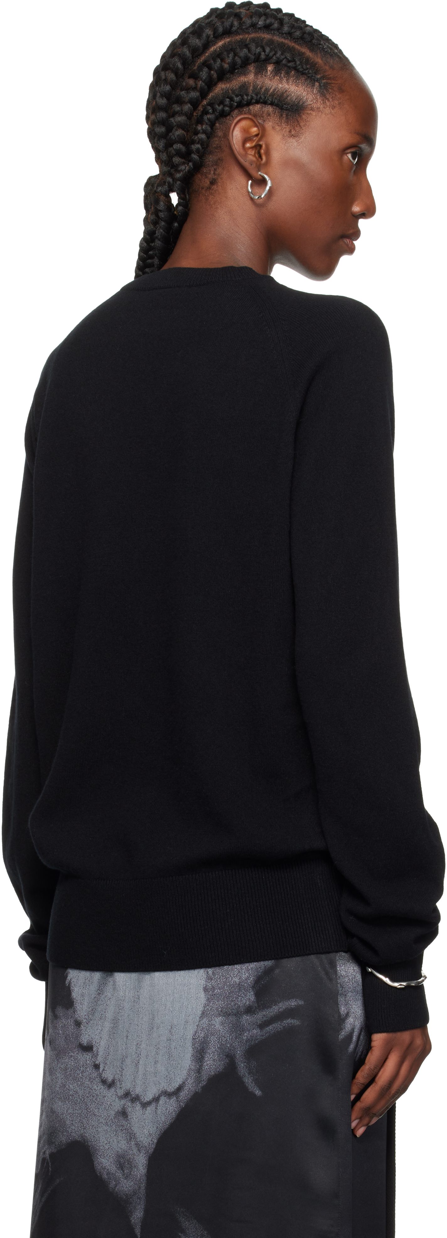 Ann Demeulemeester Black Ulu Cut-out Sweater In Black