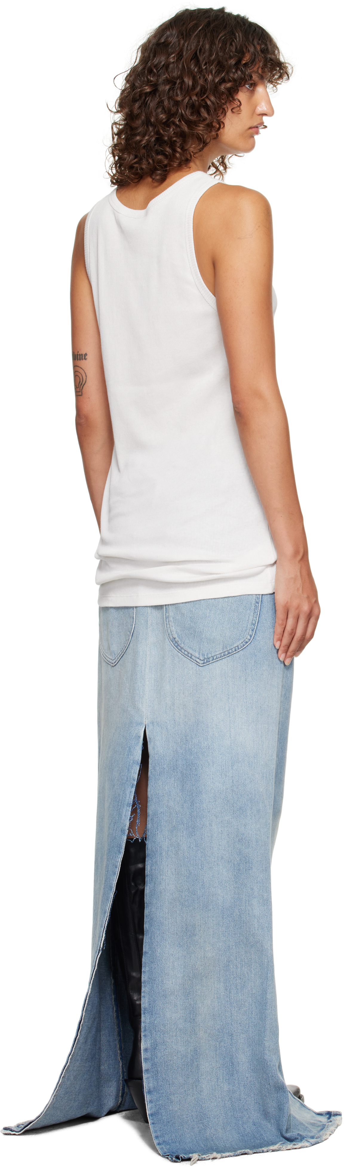 Ann Demeulemeester Off-white Seva Tank Top In White