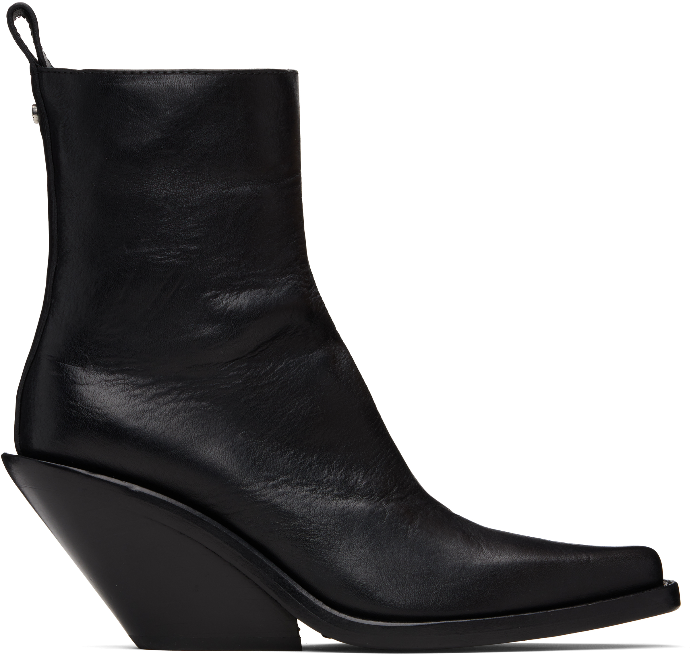Black Larisa Ankle Boots by Ann Demeulemeester on Sale