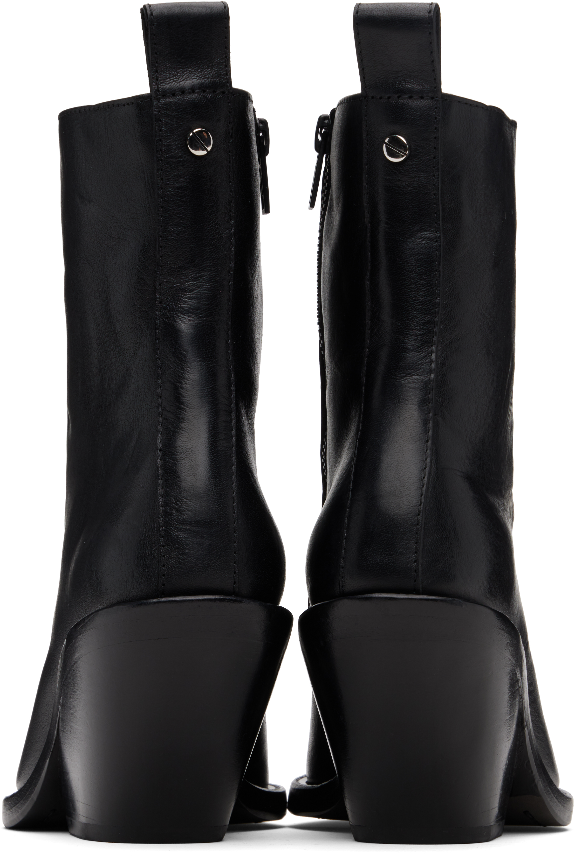Ann Demeulemeester Black Larisa Ankle Boots In Black
