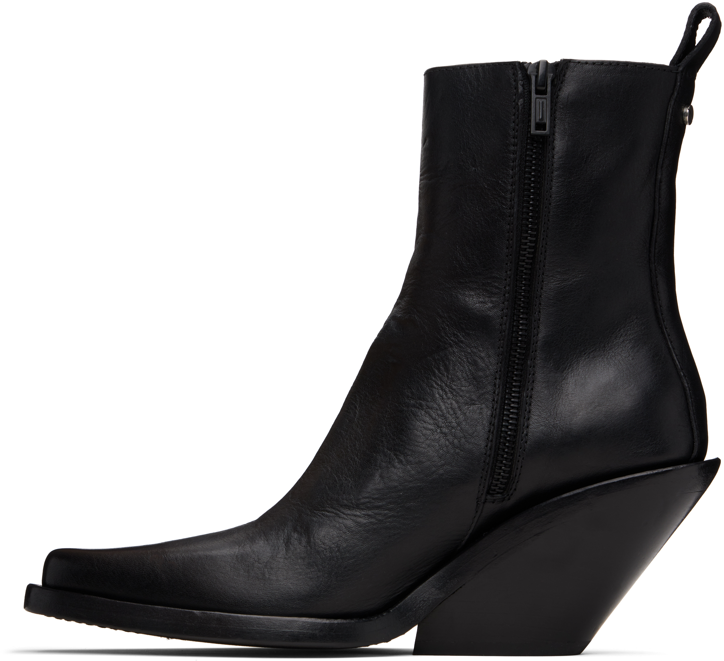 Ann Demeulemeester Black Larisa Ankle Boots In Black