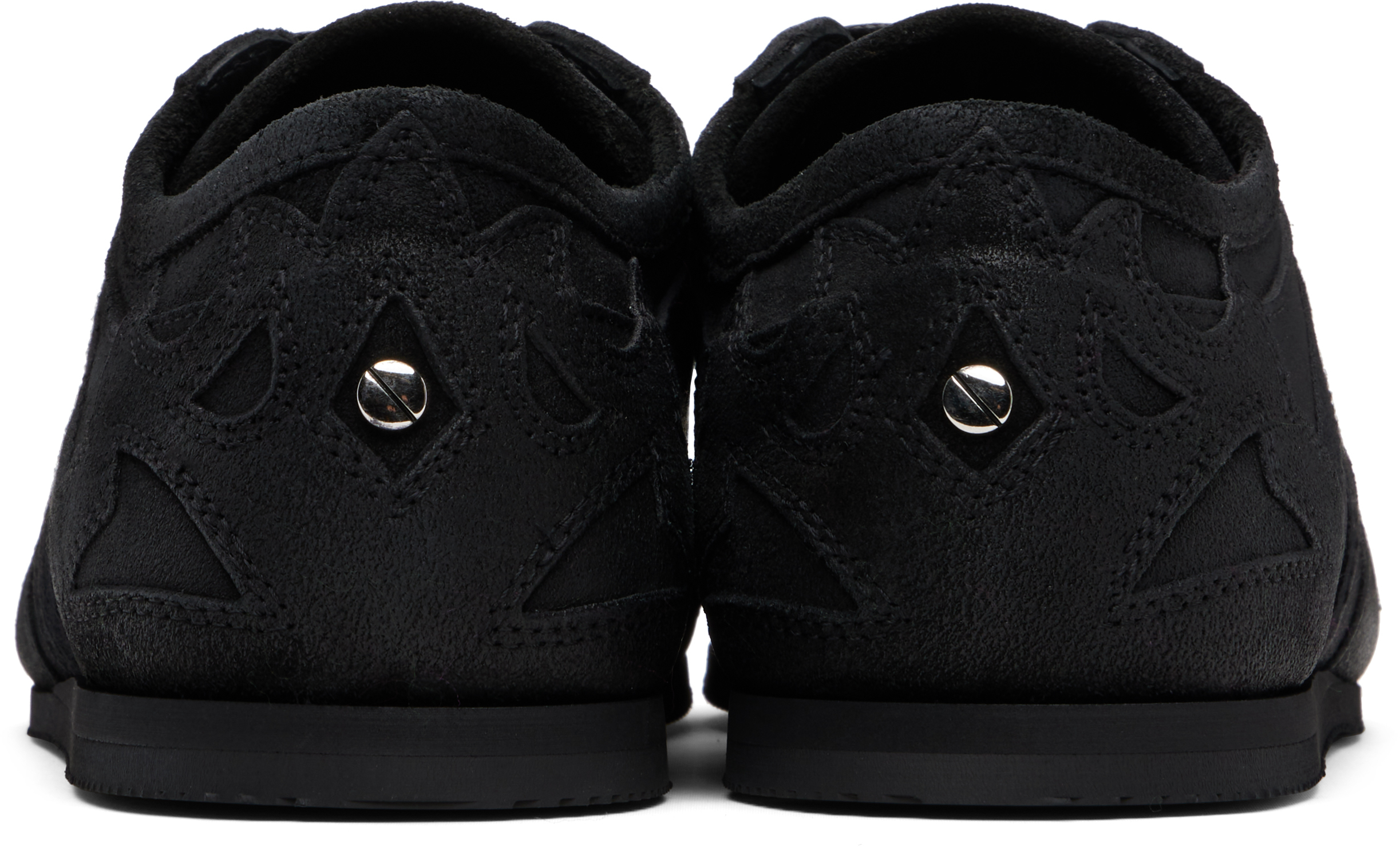 Ann Demeulemeester Black Milton Low-top Boxing Sneakers In Black