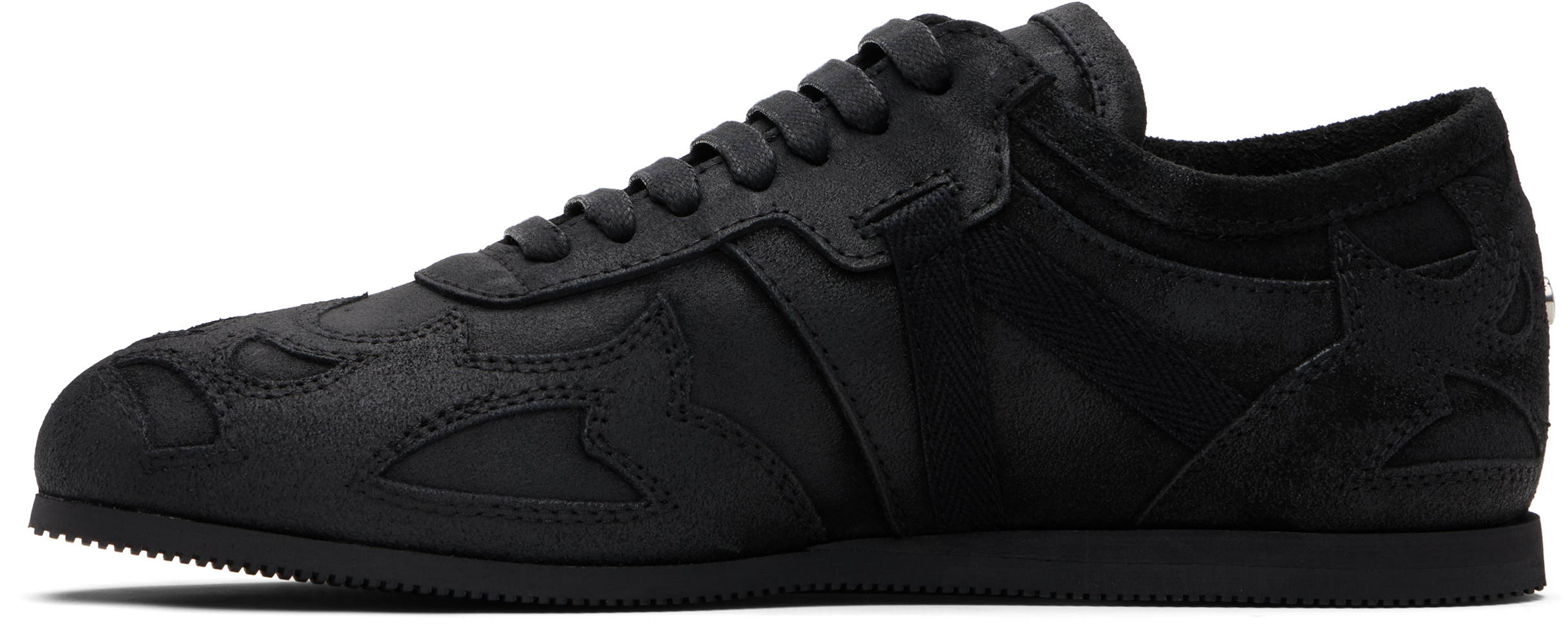 Ann Demeulemeester Black Milton Low-top Boxing Sneakers In Black
