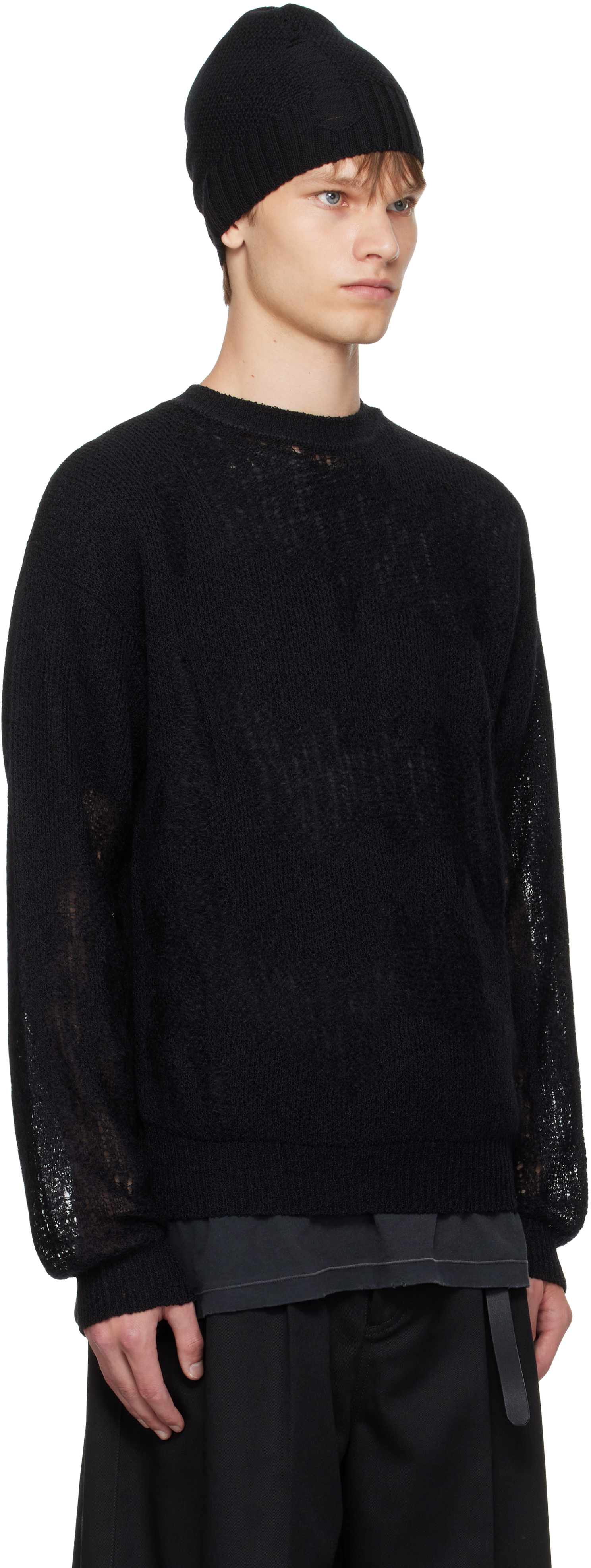 Ann Demeulemeester Black Kamillo Oversize Sweater In Black