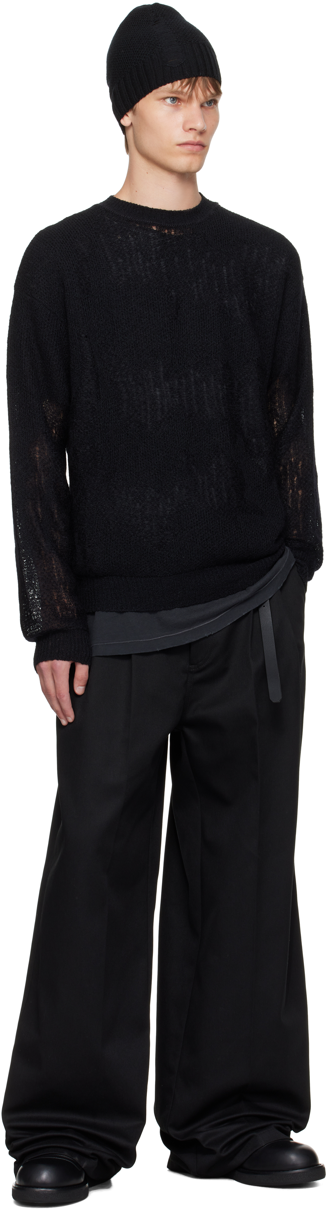 Ann Demeulemeester Black Kamillo Oversize Sweater In Black