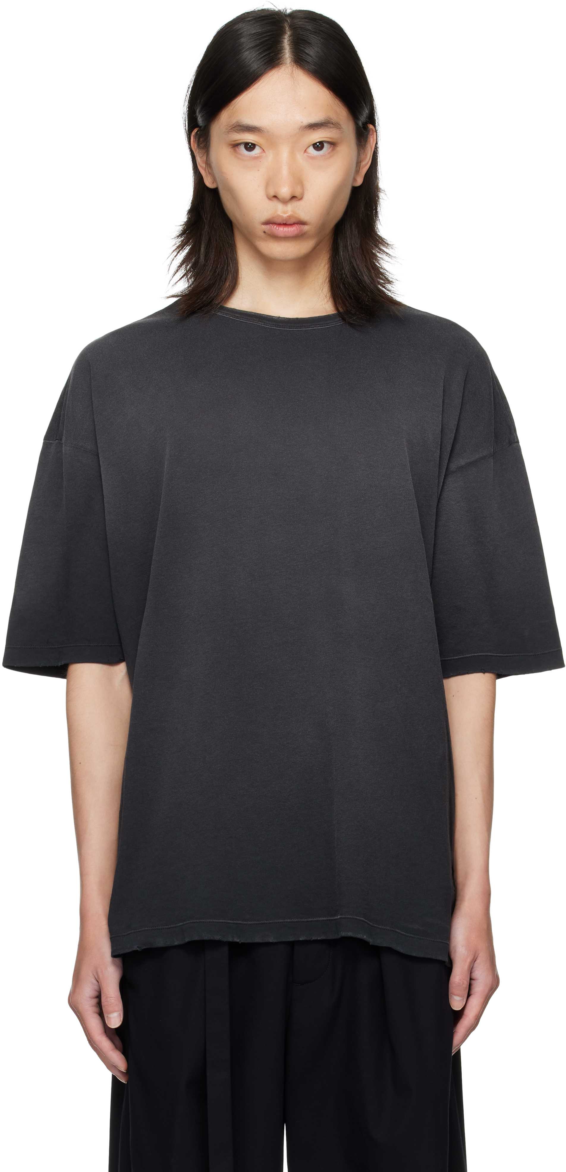 Black Dieter Infinite Feather Print T-shirt