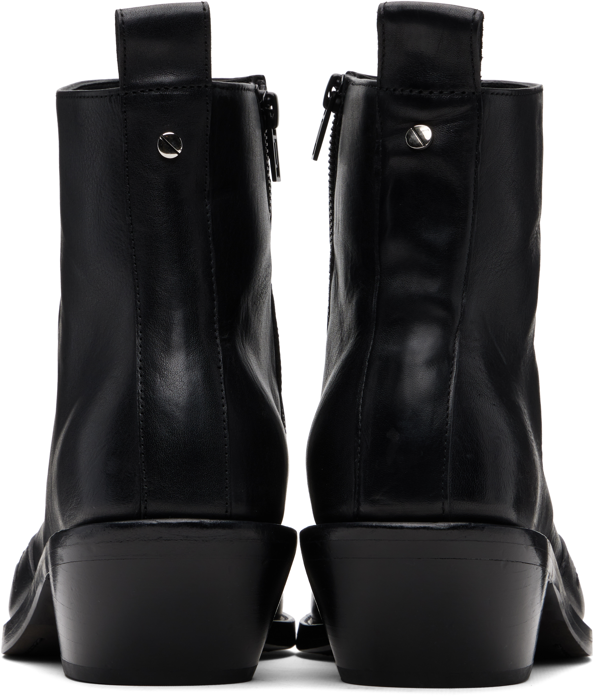Ann Demeulemeester Black Heimo Ankle Boots In Black