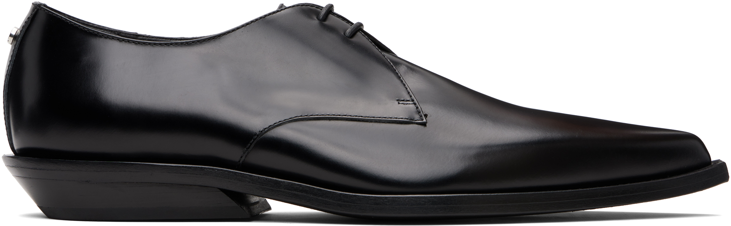 Ann Demeulemeester Black Falko Pointy Derbys In Black