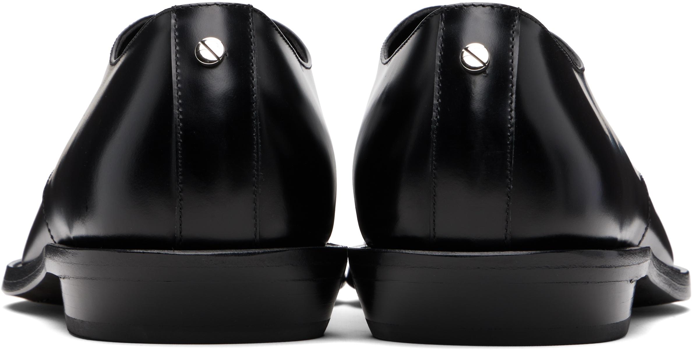 Ann Demeulemeester Black Falko Pointy Derbys In Black
