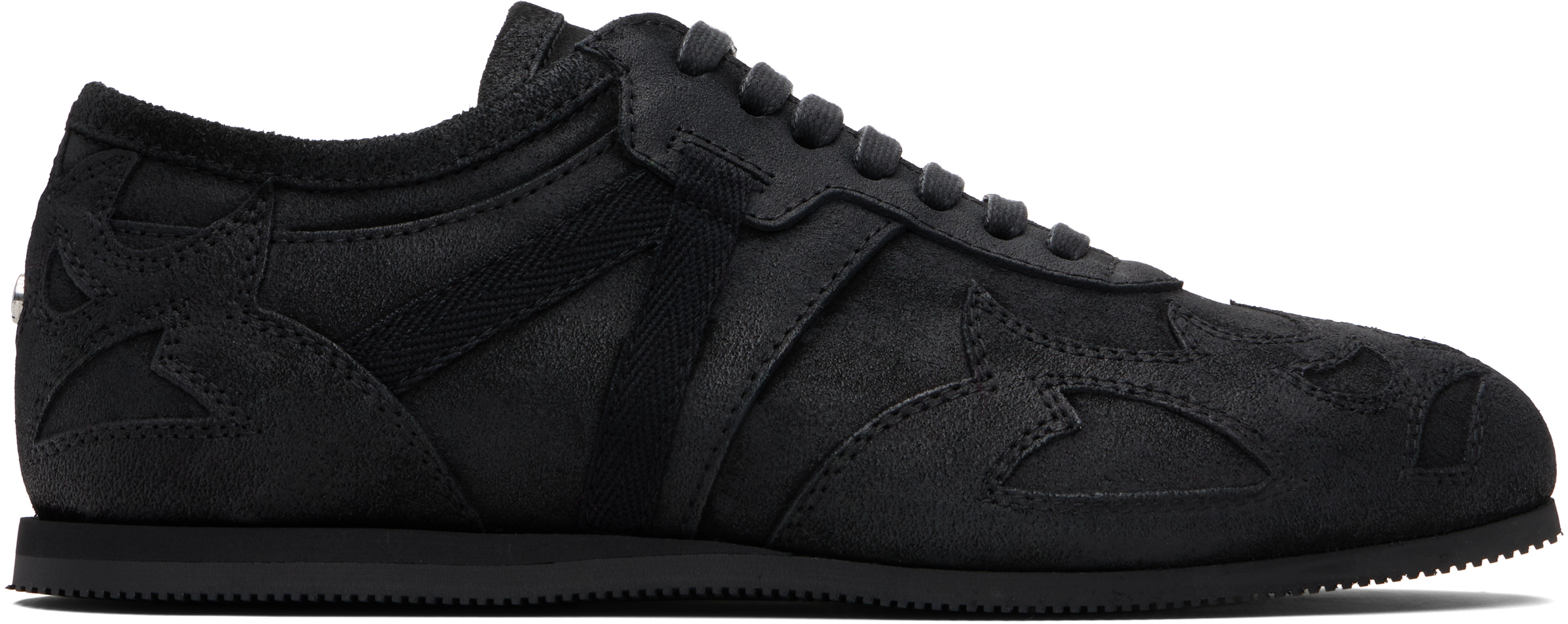 Ann Demeulemeester Siru Low-top Boxing Sneakers In Black