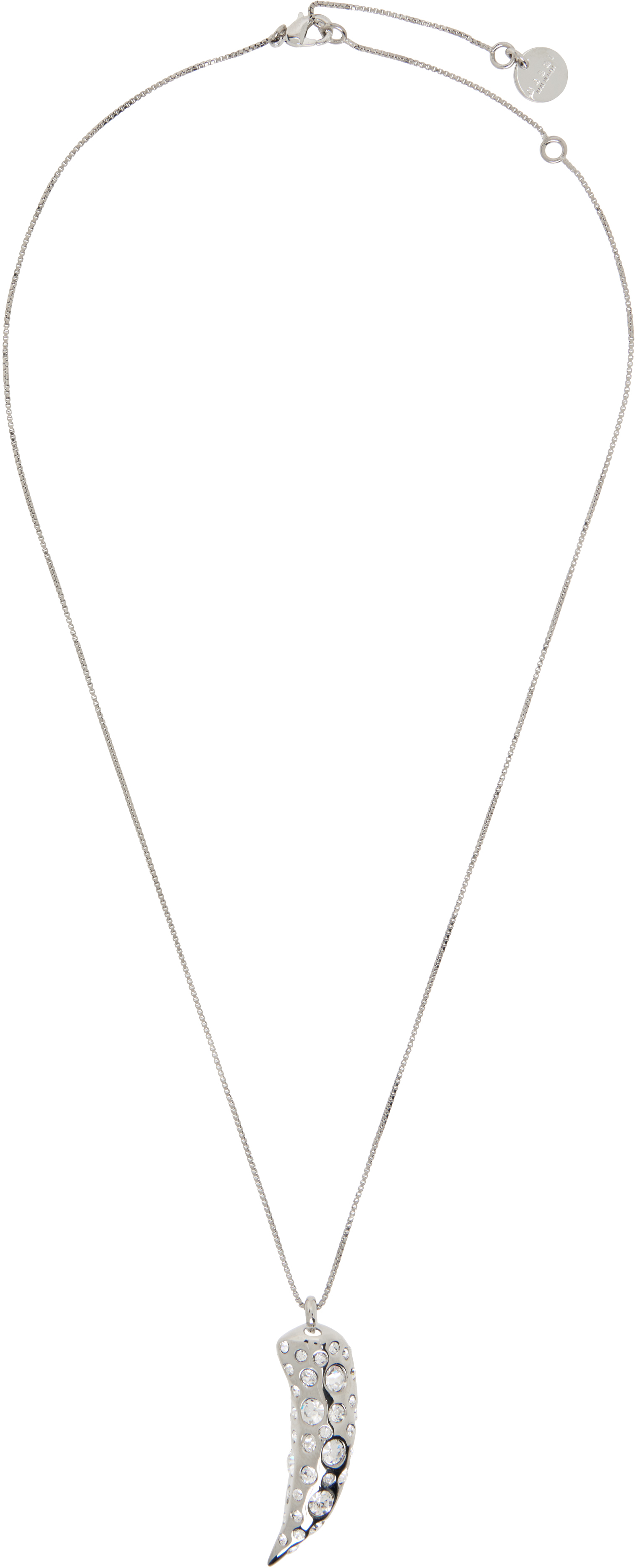 Marni Graphic Pendant Necklace In Silver