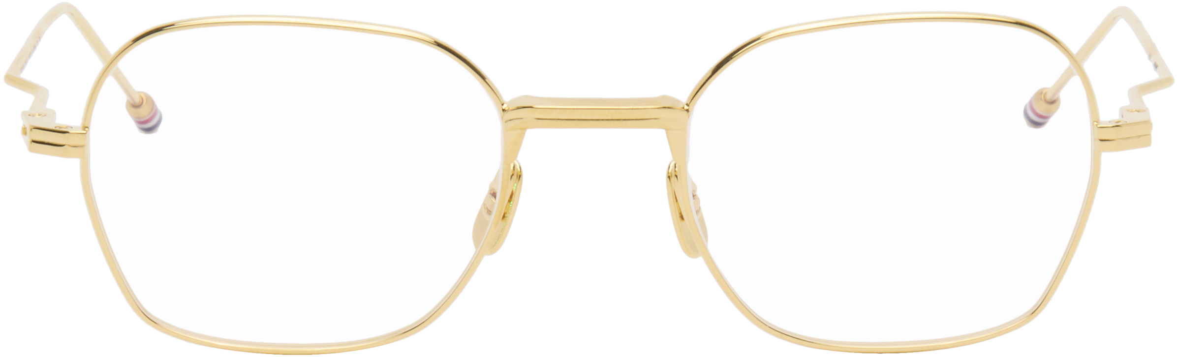 Gold Rectangular Glasses