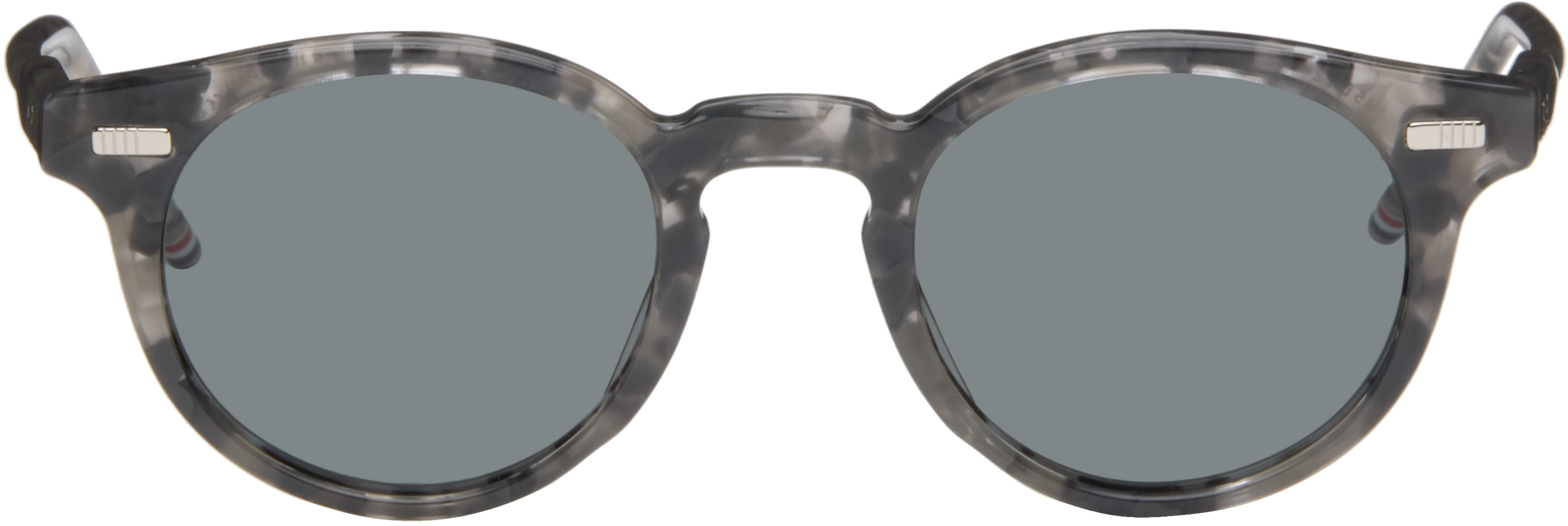Gray Acetate Round Sunglasses