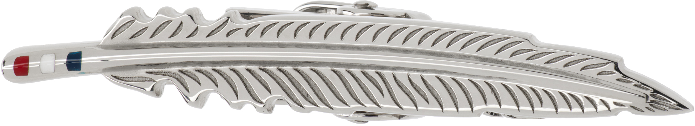 Silver Feather Tie Bar