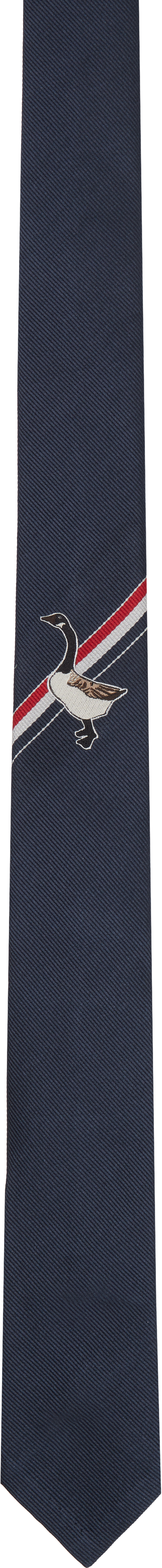 Navy Jacquard Goose Icon Tie