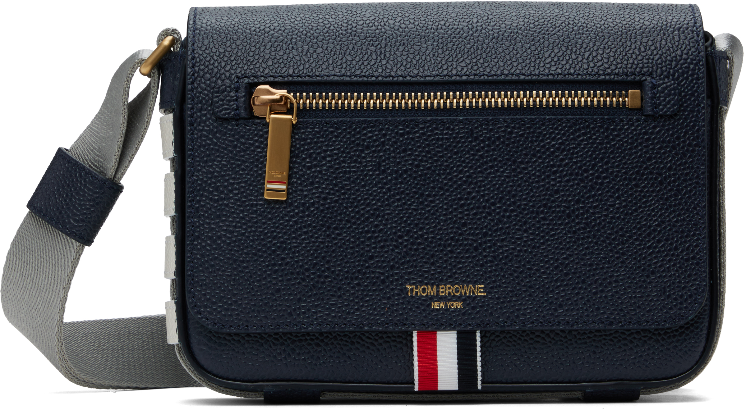 Thom Browne ペブルグレイン リポーターバッグ ペブルグレイン リポーターバッグ | Thom Browne