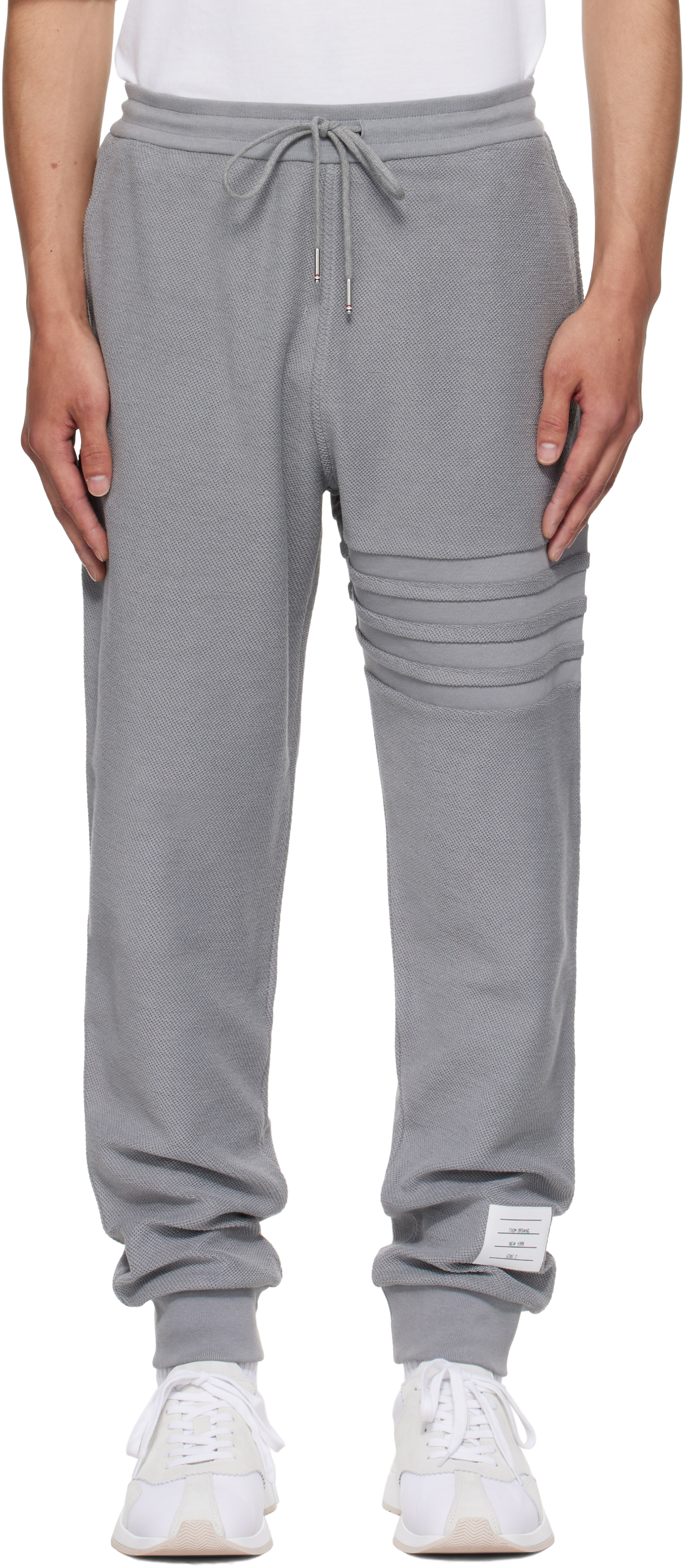THOM BROWNE 24AW 4LINE スウェット パンツ クラシック ループバック 4BAR スウェットパンツ | Thom Browne
