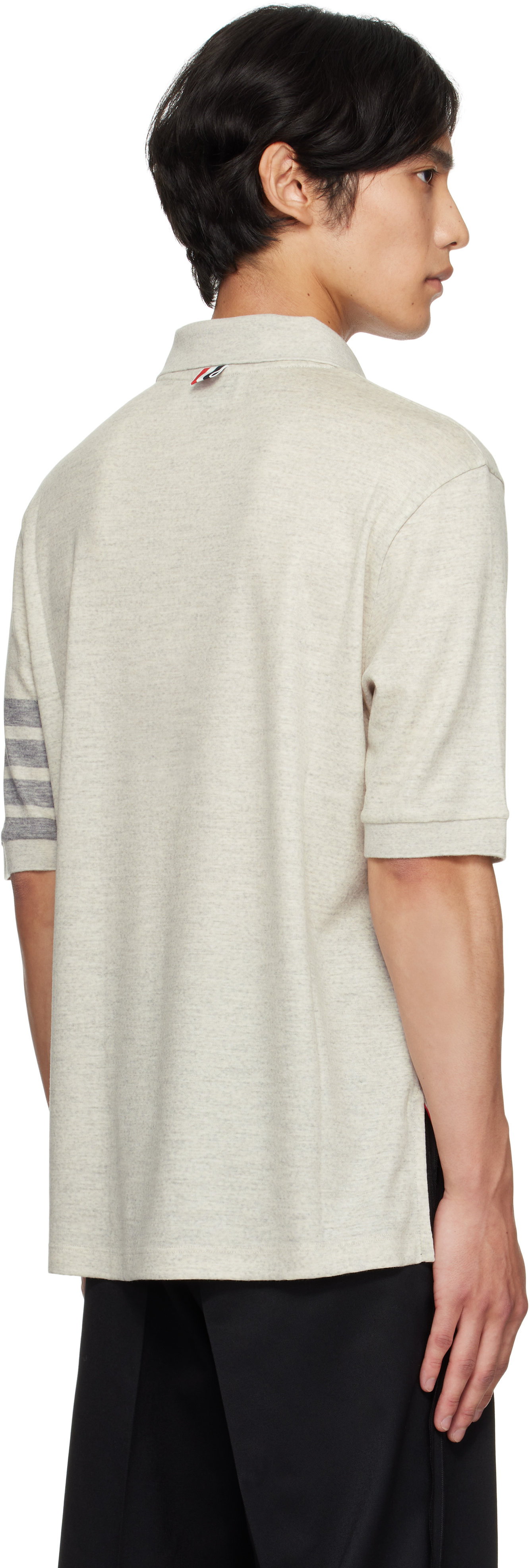 Thom Browne 4-bar Wool Polo Shirt