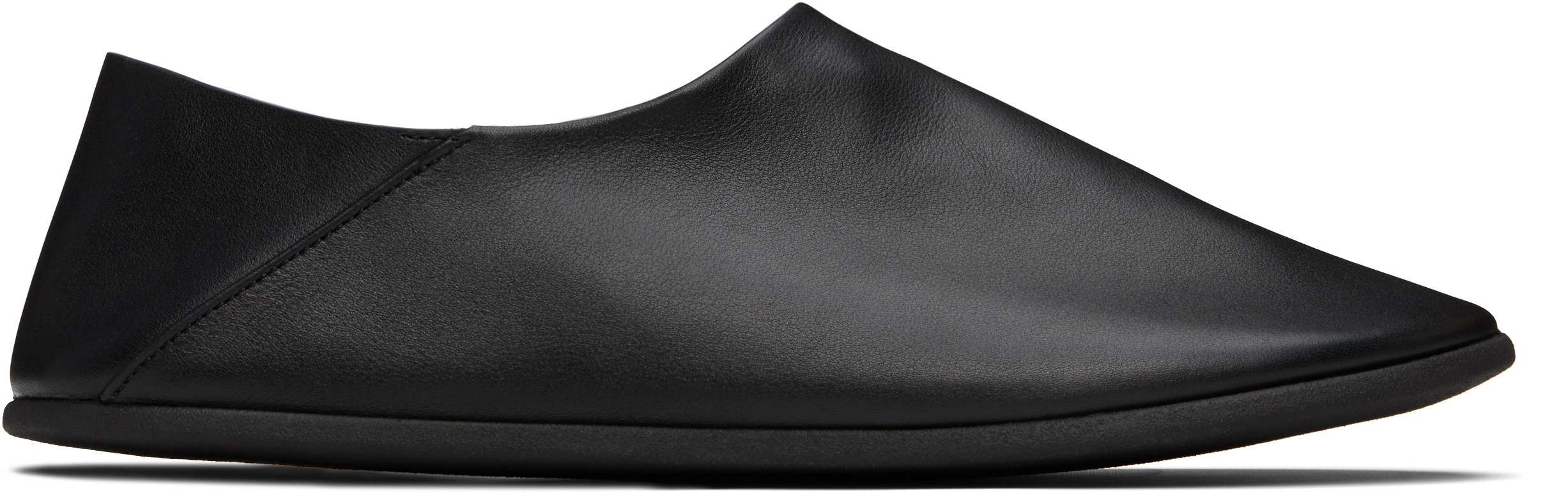 Shop Christen Ssense Exclusive Black Big Bootie Mule Loafers