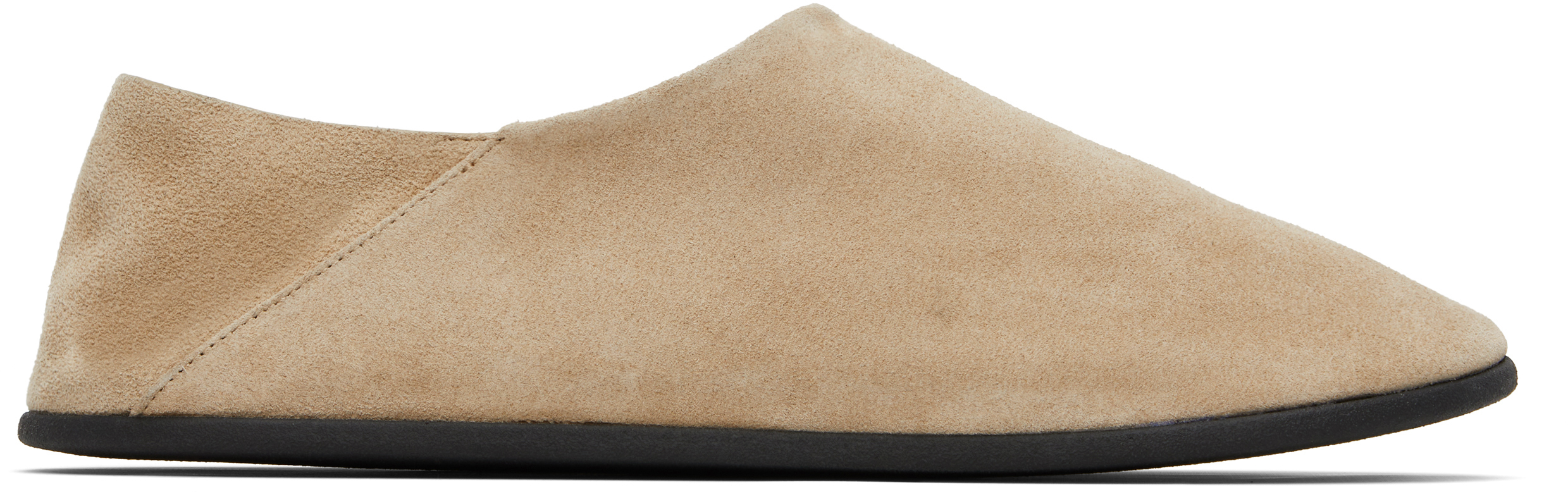 Shop Christen Ssense Exclusive Beige Big Bootie Mule Loafers