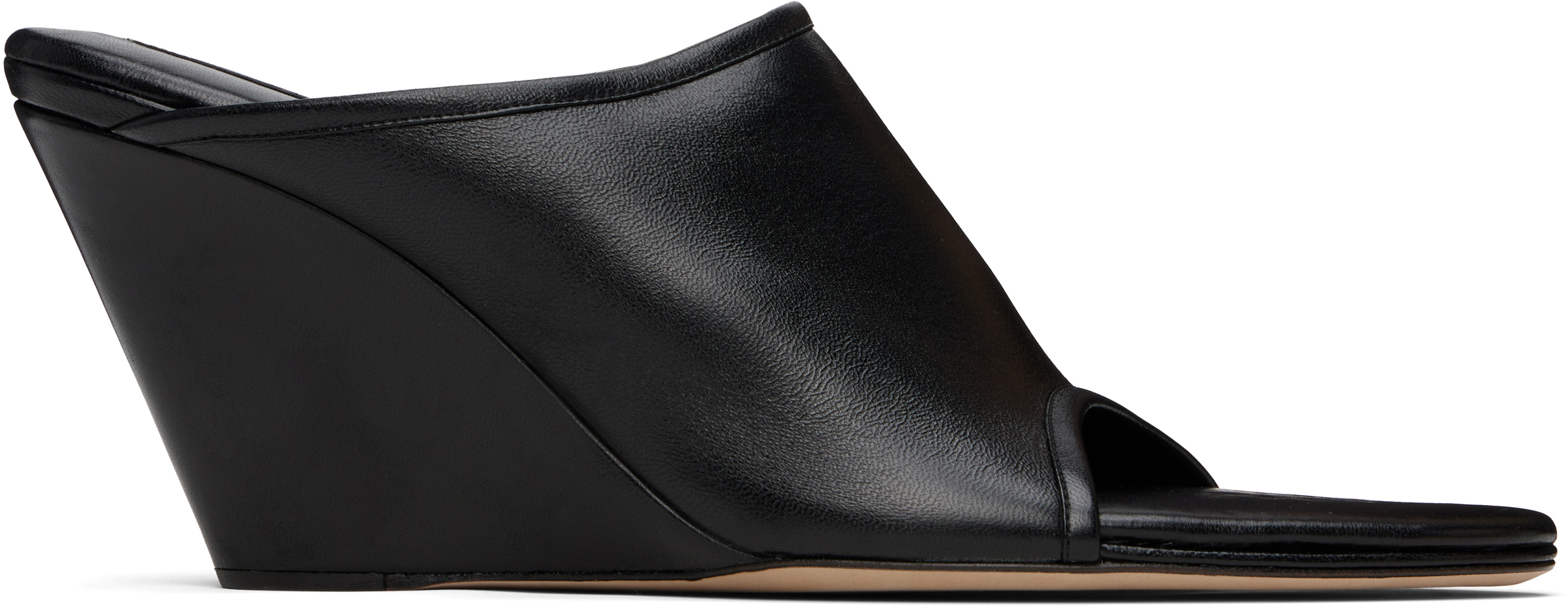 SSENSE Exclusive Black 75mm Stretch Mules