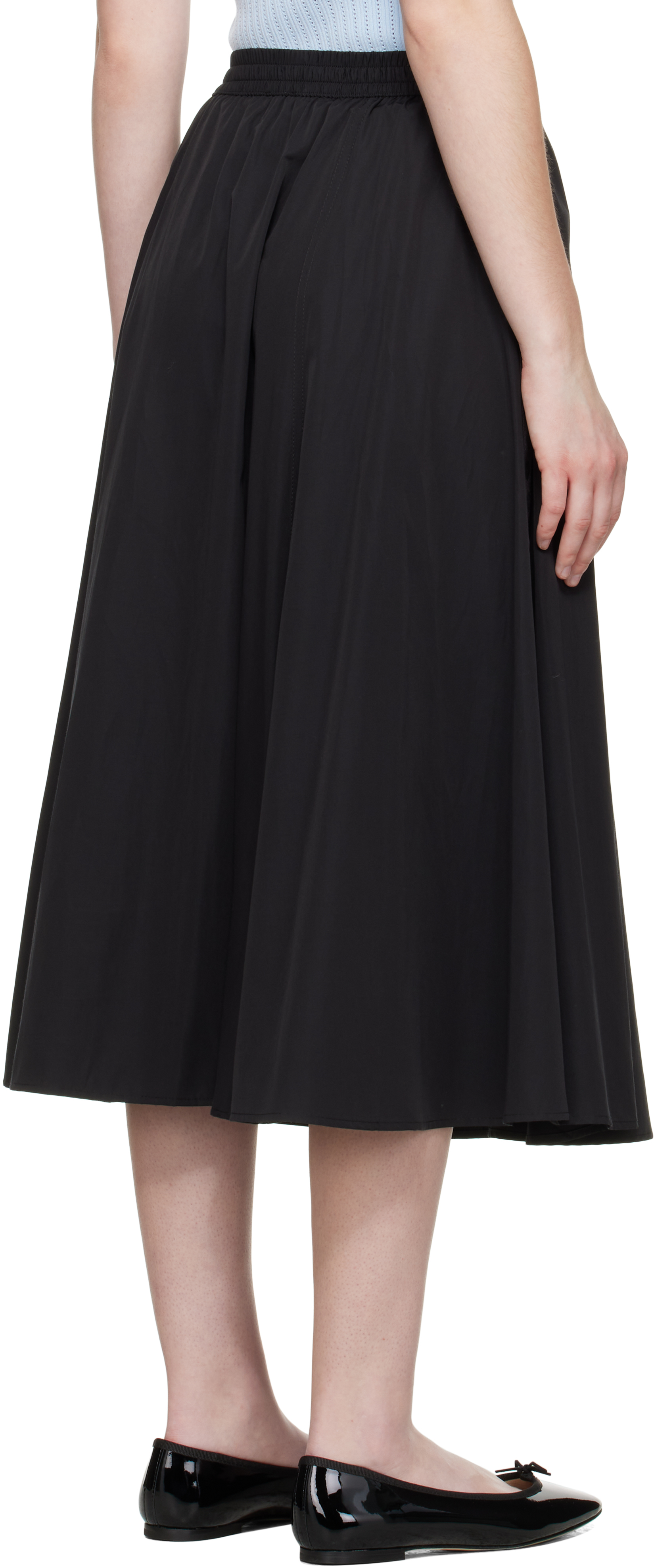 Kenzo Boke Flower 2.0 Flared Midi Skirt In Black