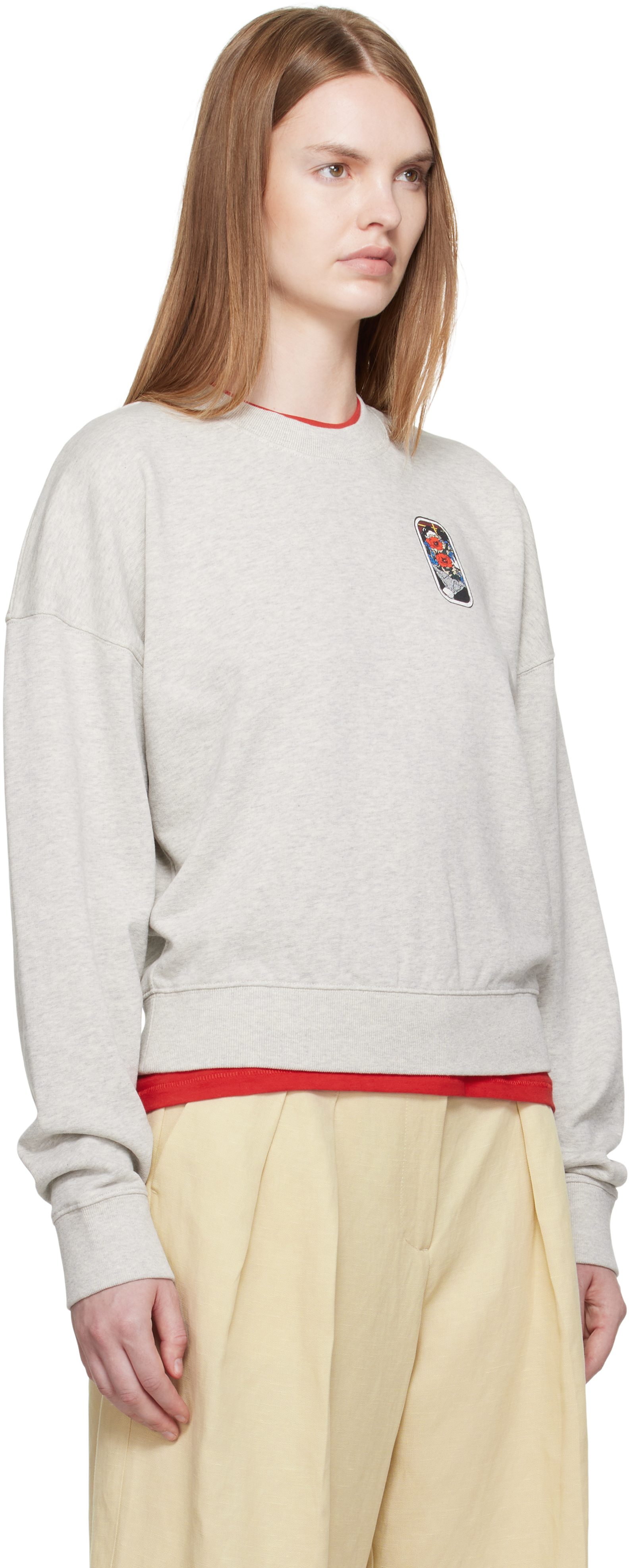 Kenzo Long-sleeved Sweatshirt In Gray