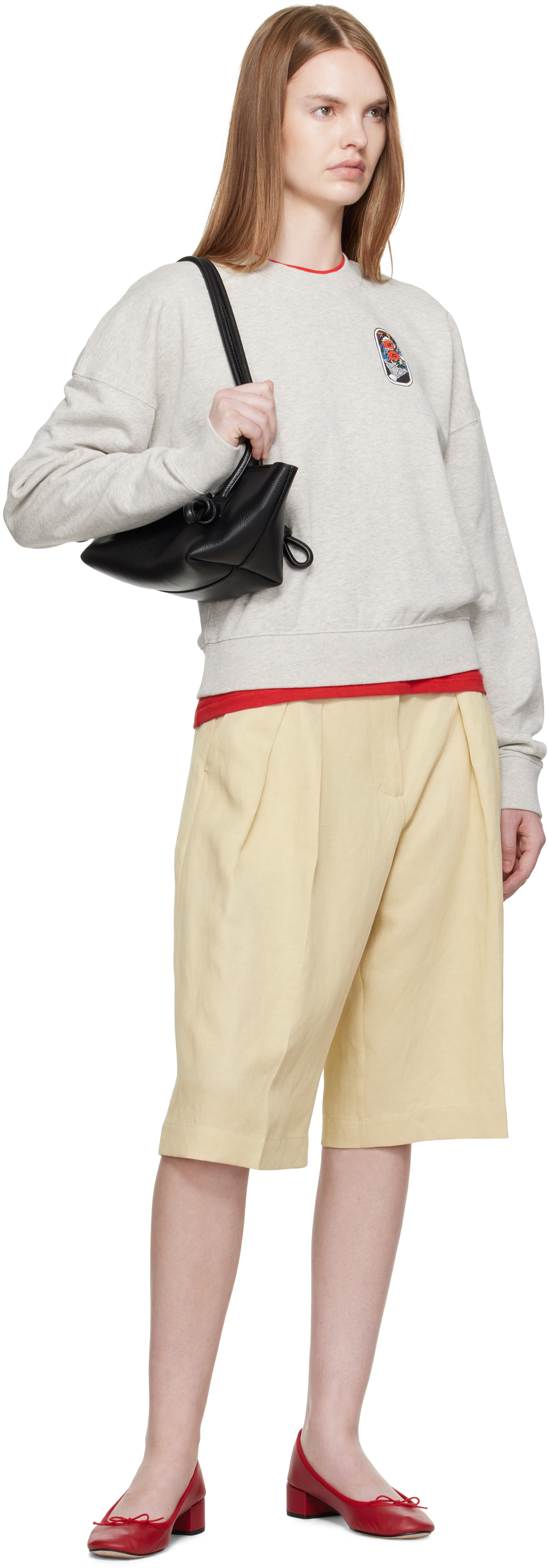 Kenzo Long-sleeved Sweatshirt In Gray