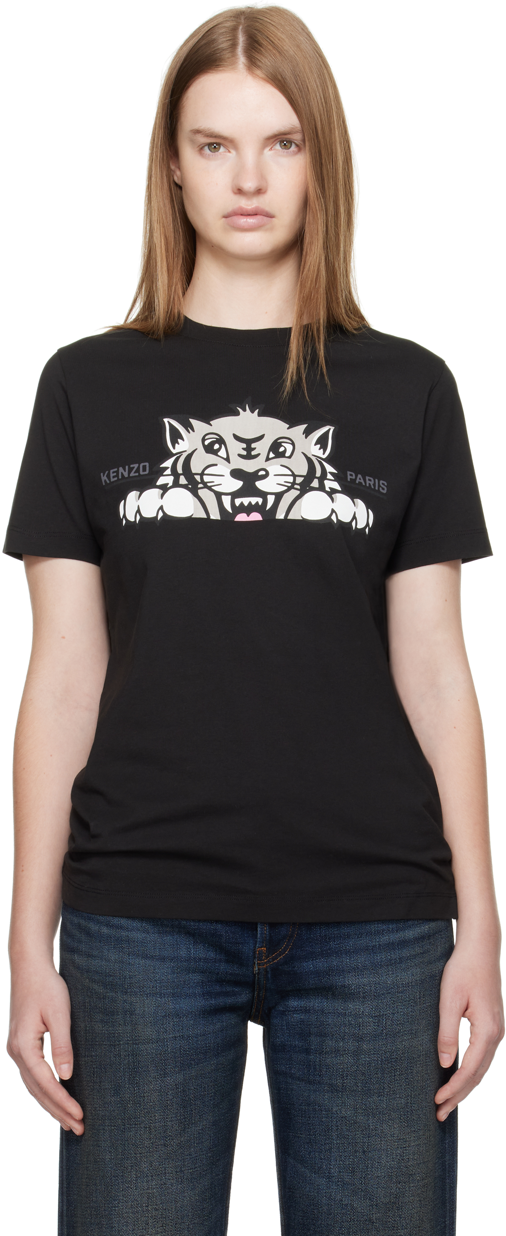 Kenzo Paris T Shirt Kenzo Femme Kenzo T-shirt En Coton Bleu