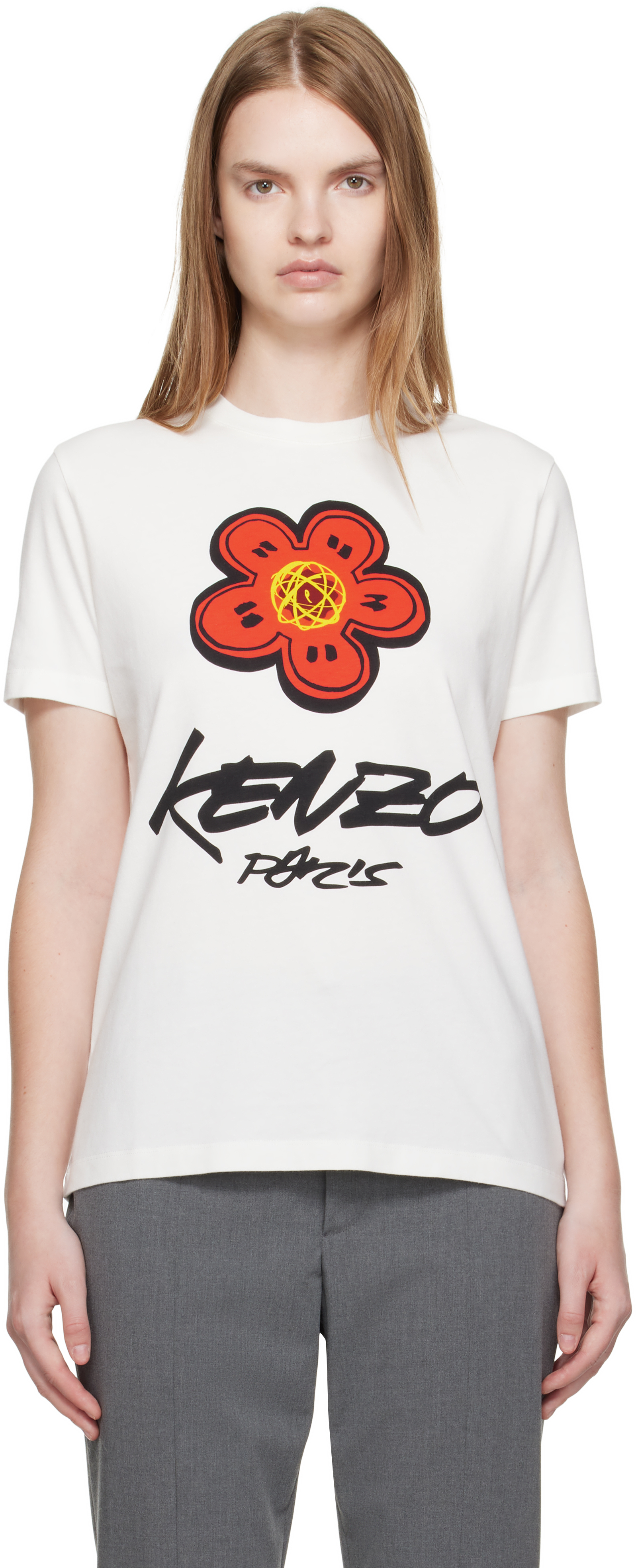 Kenzo Off-white  Paris Futura 2000 Edition Loose T-shirt