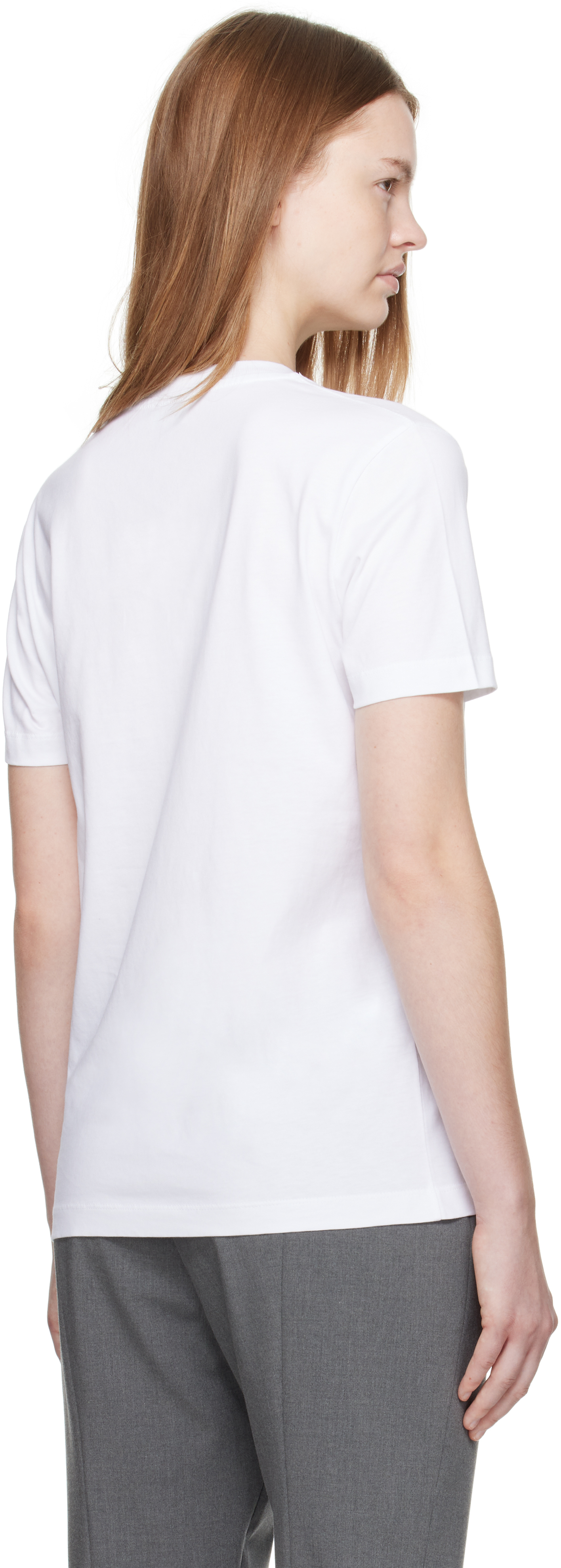 Kenzo Loose T-shirt Organic Cotton Crew Neck In White