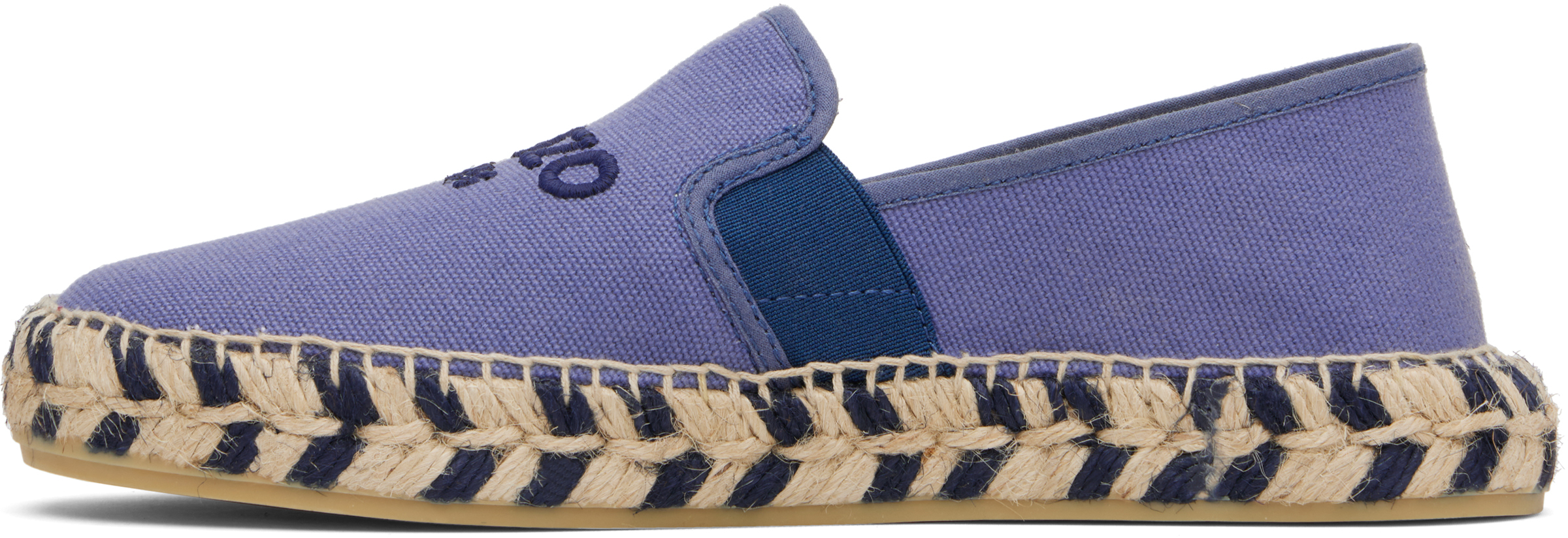 Kenzo Purple Canvas Espadrilles