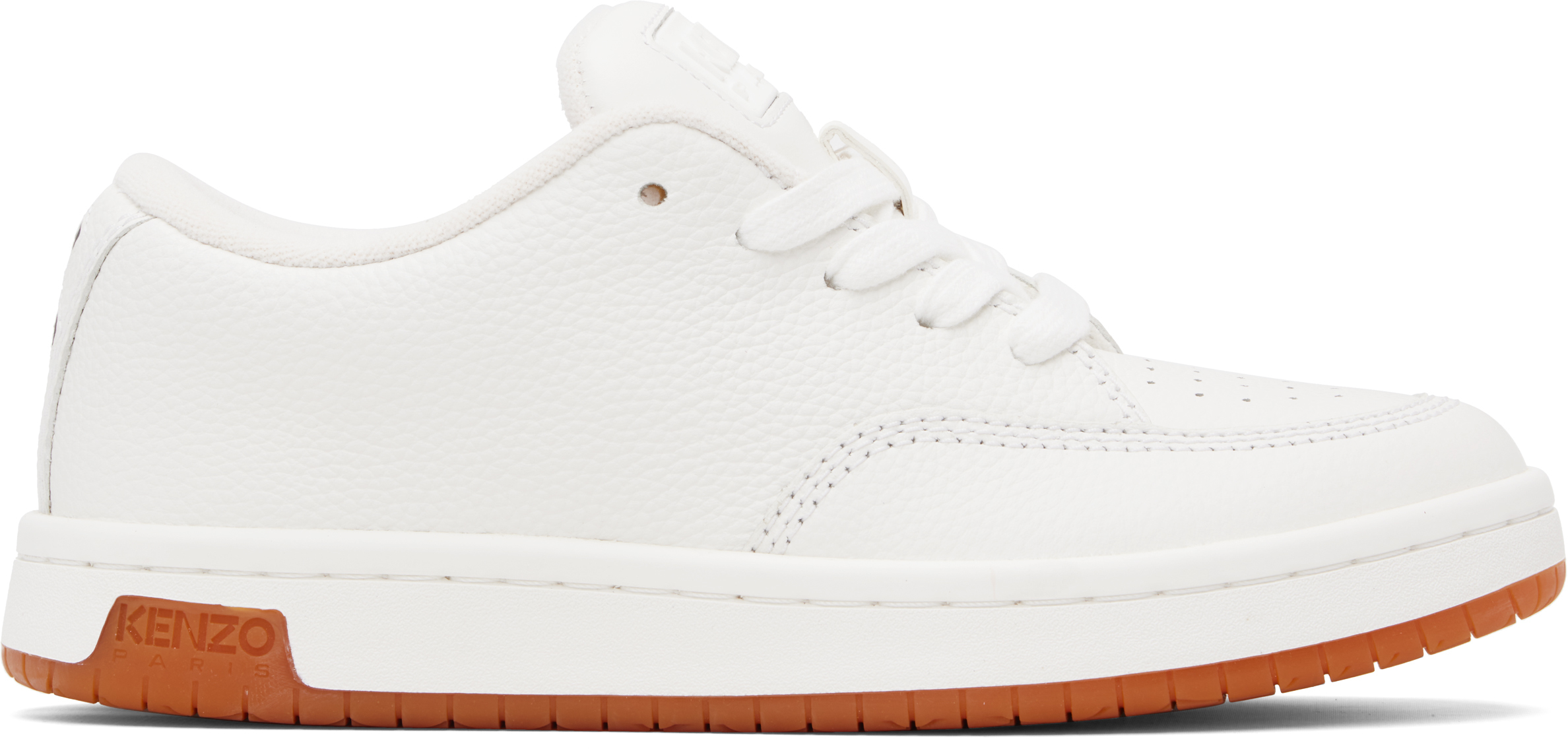 Kenzo White  Paris -dome Sneakers In Neutral