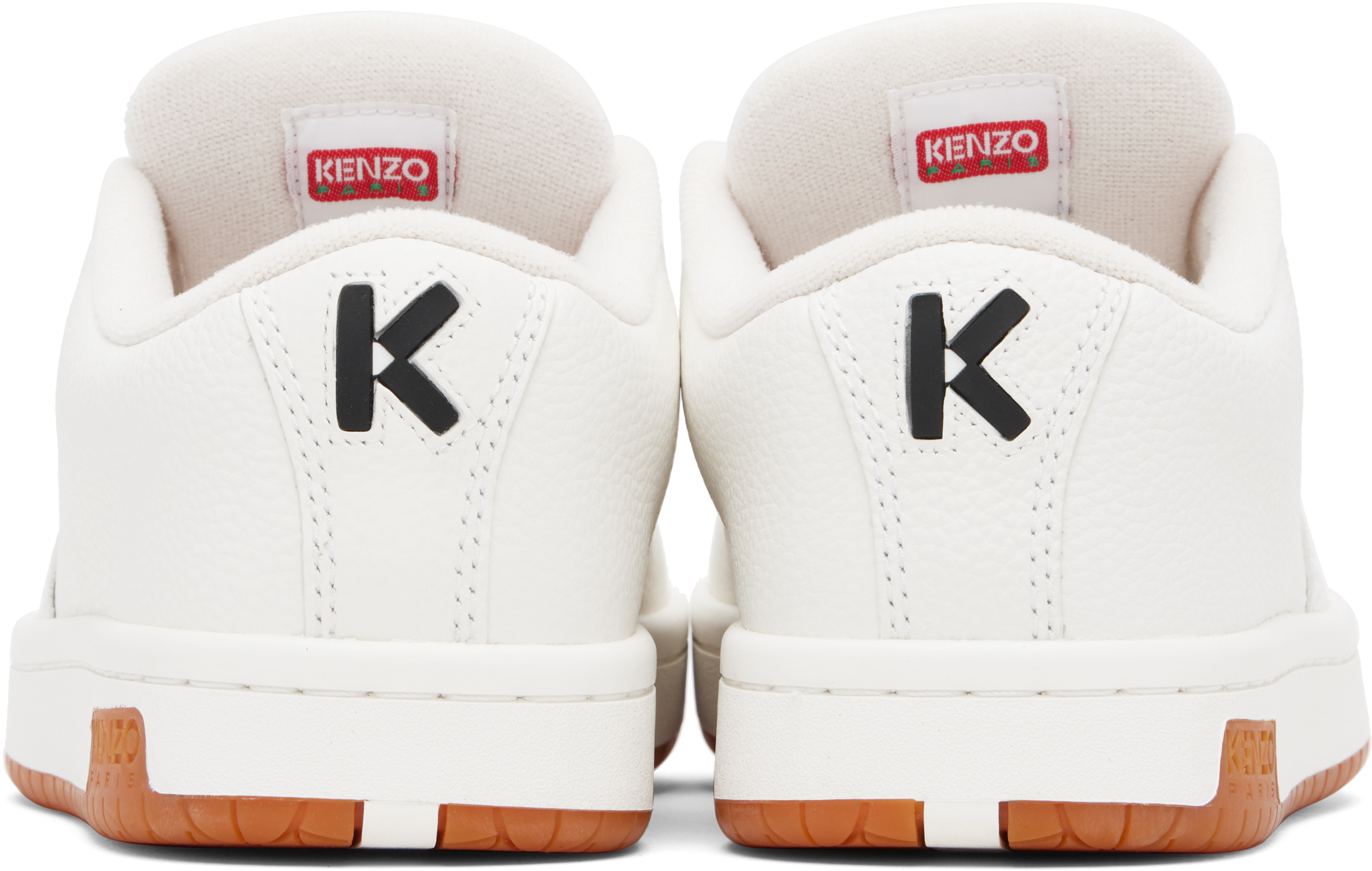 Kenzo White  Paris -dome Sneakers In Neutral