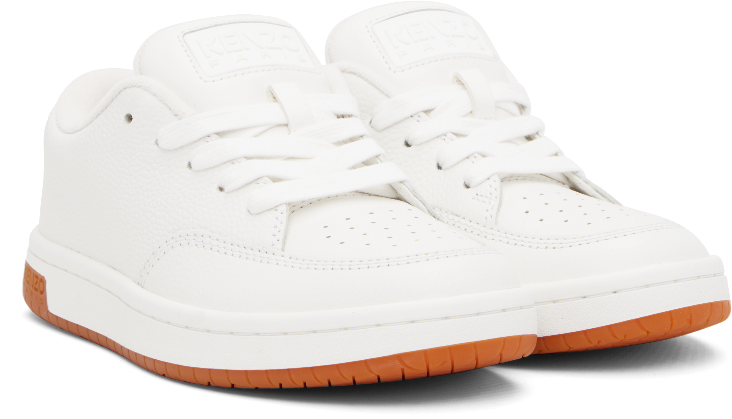 Kenzo White  Paris -dome Sneakers In Neutral