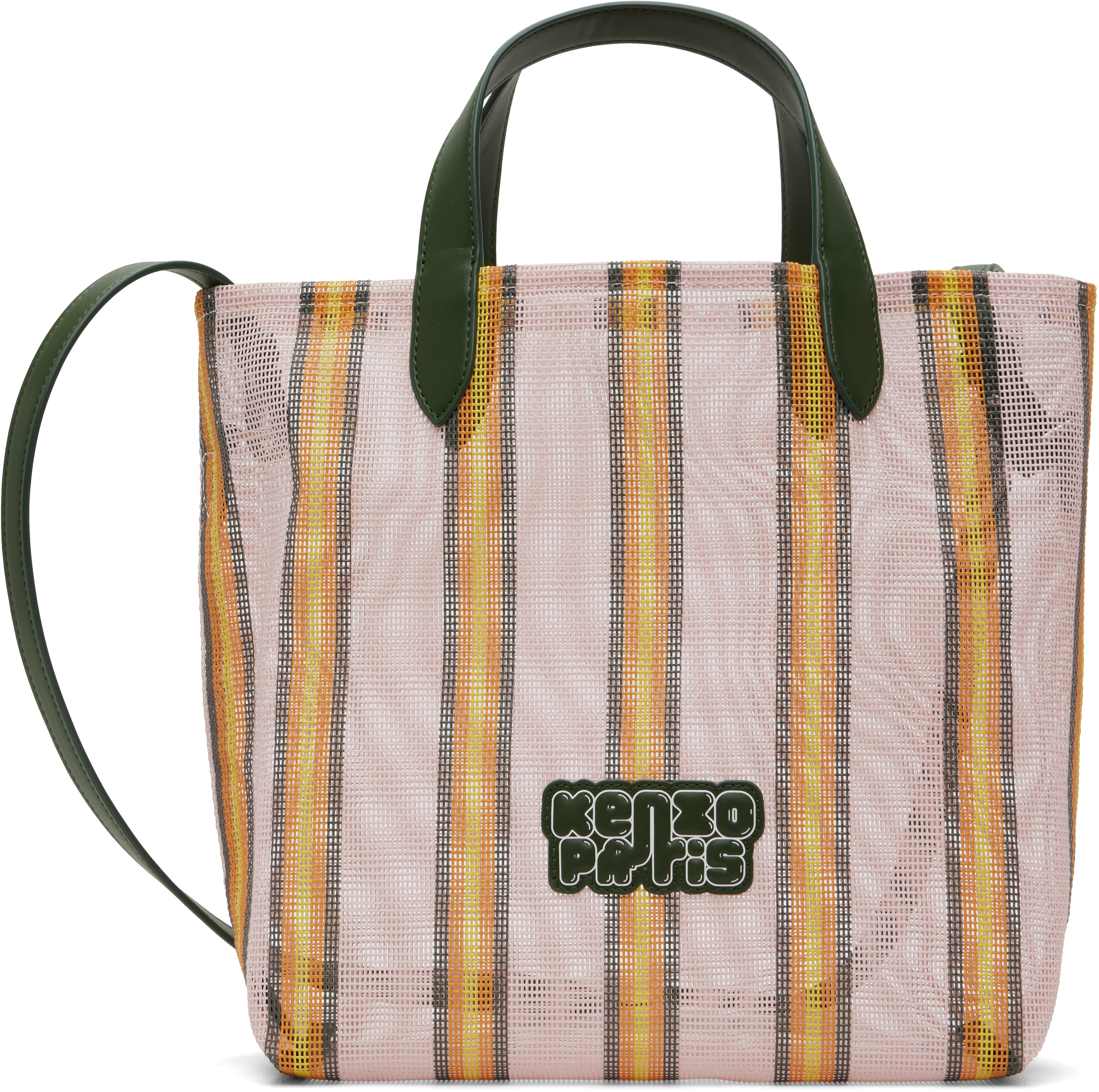 Kenzo Pink Paris ' Coast Lines' Small Tote In Pink