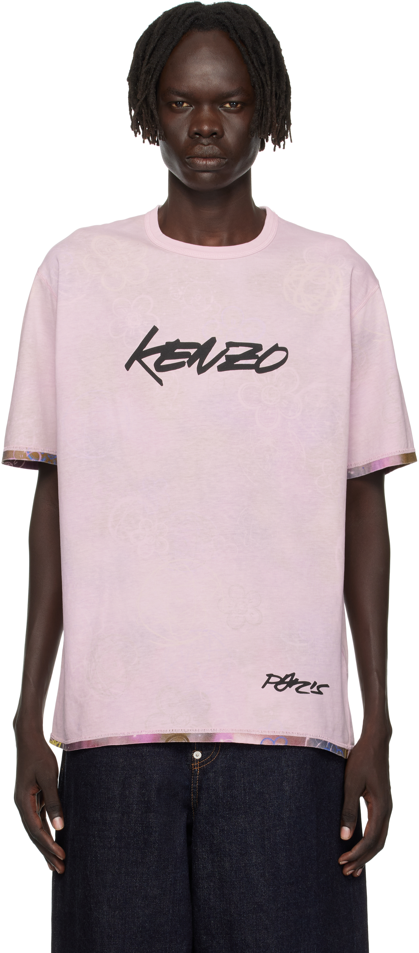 Kenzo Pink  Paris Futura 2000 Edition Reversible T-shirt In Pink