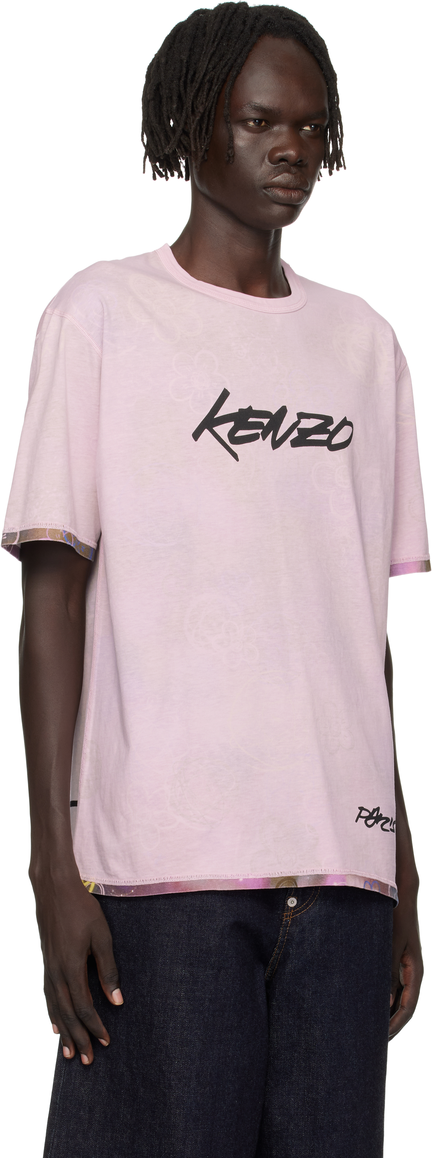 Kenzo Pink  Paris Futura 2000 Edition Reversible T-shirt In Pink