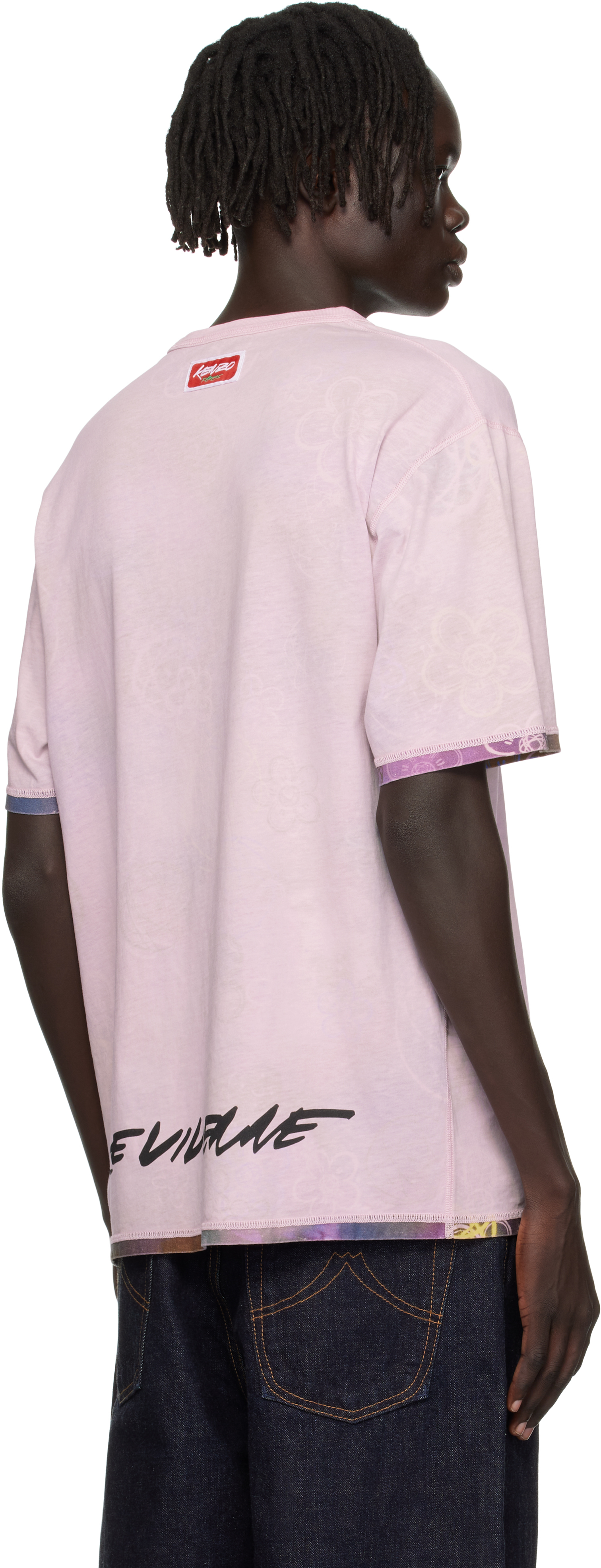 Kenzo Pink  Paris Futura 2000 Edition Reversible T-shirt In Pink