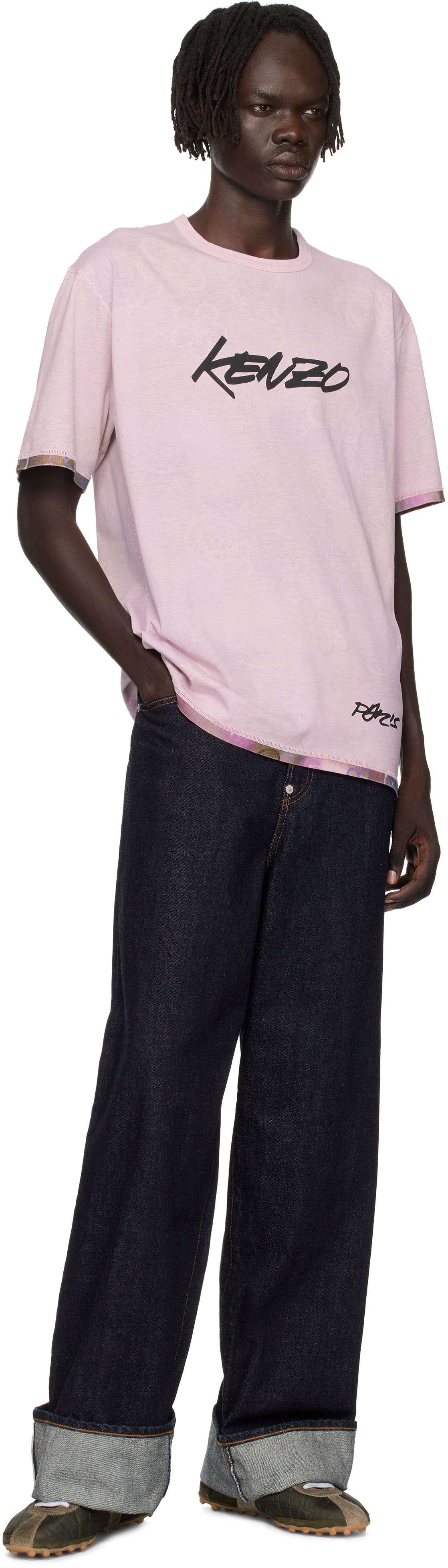 Kenzo Pink  Paris Futura 2000 Edition Reversible T-shirt In Pink