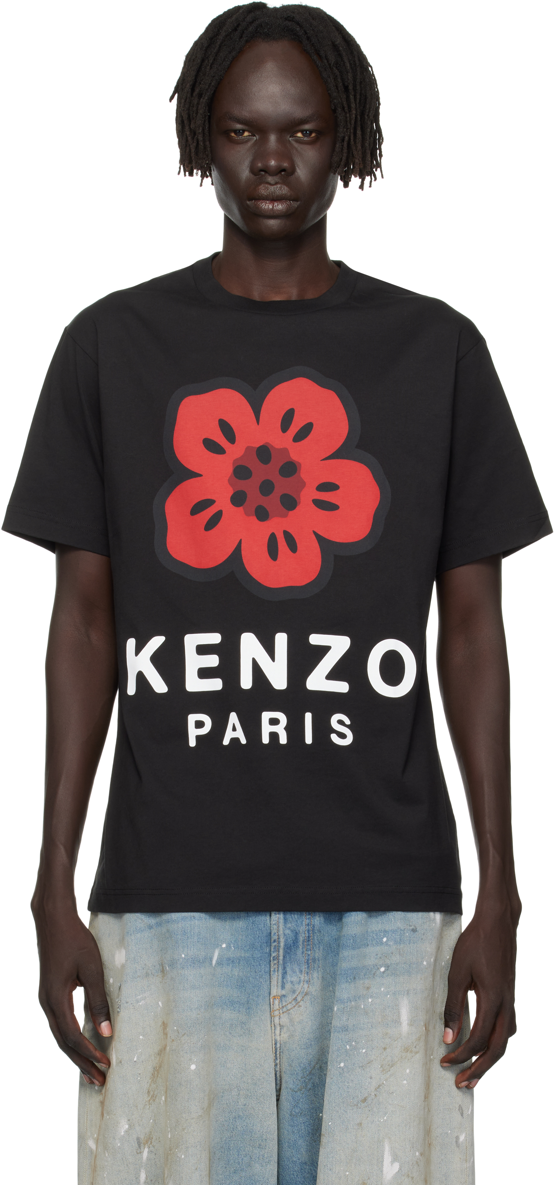 美品 XL サイズ KENZO PARIS BOKE FLOWER Tシャツ Kenzo Boke Flower T-shirt | Black | FARFETCH