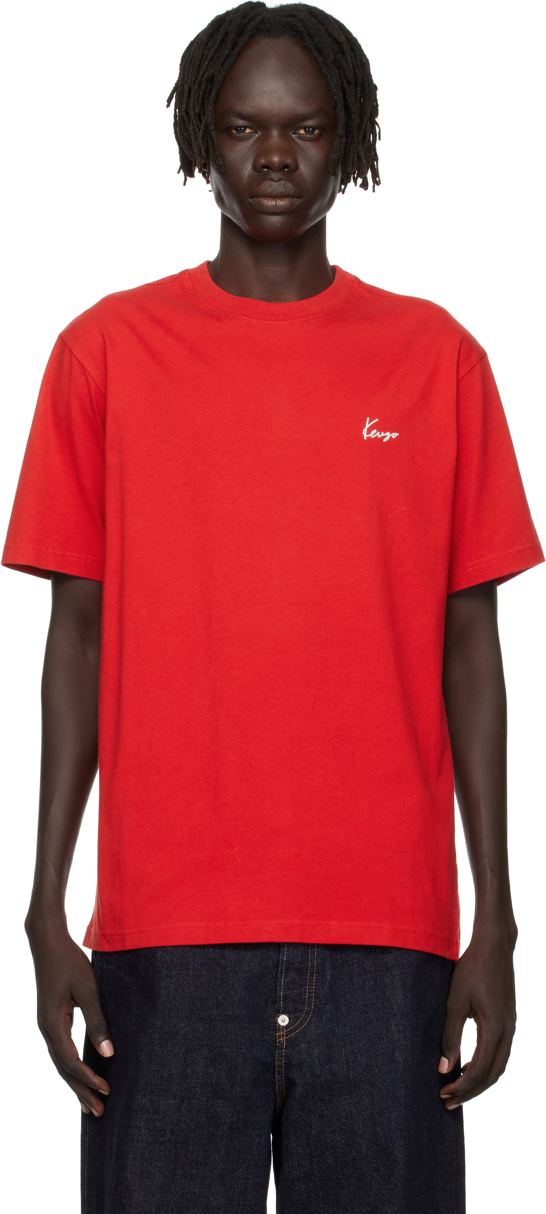 Kenzo Gots Archive Bouquet Print Cotton T-shirt In Red