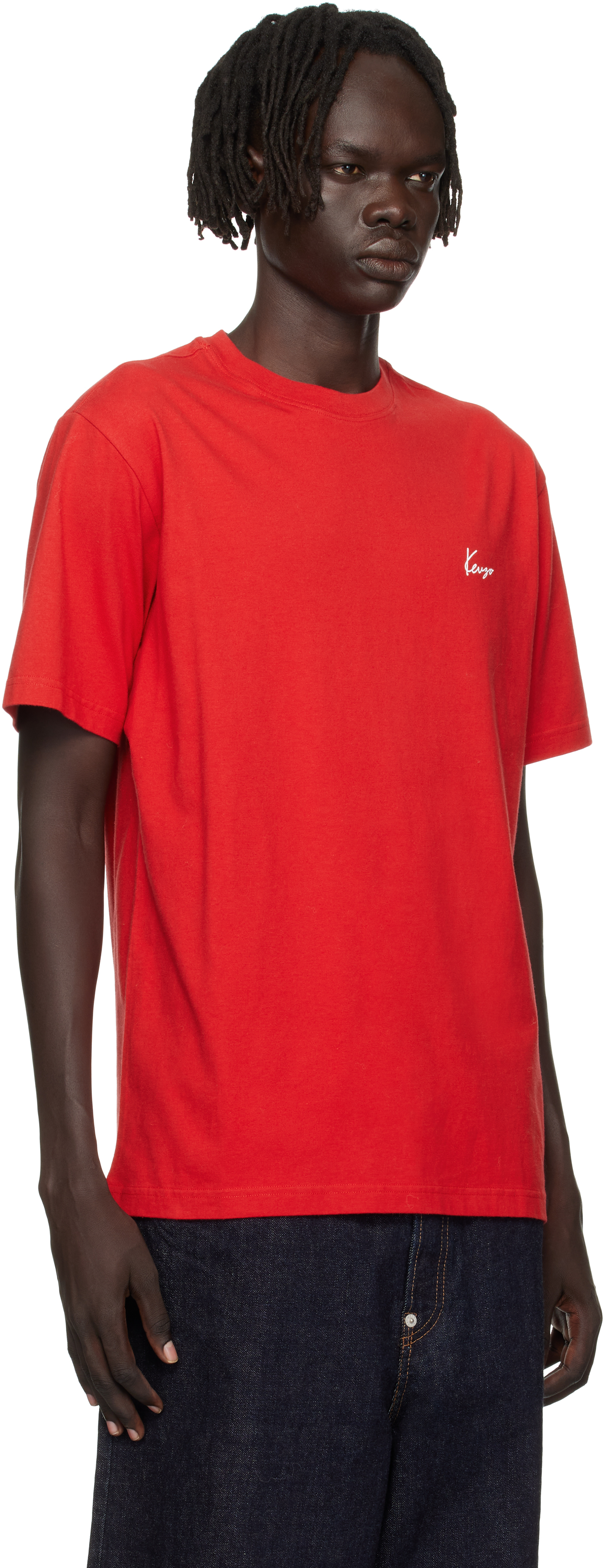 Kenzo Gots Archive Bouquet Print Cotton T-shirt In Red