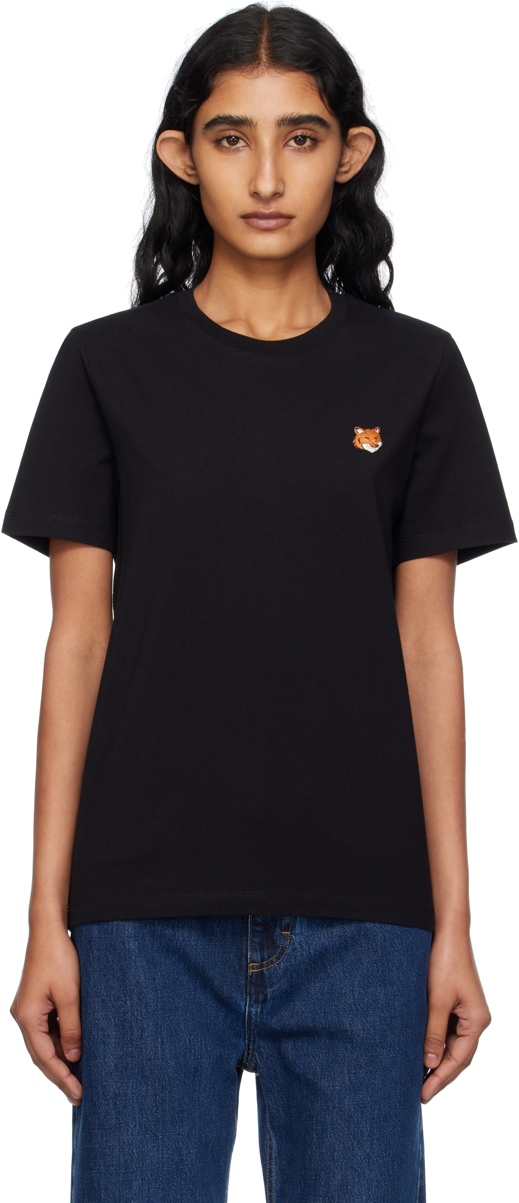 メゾンキツネ　フォックス　Tシャツ　ブラック MAISON KITSUNE Maison Kitsune メゾンキツネ Tシャツ Baby Fox