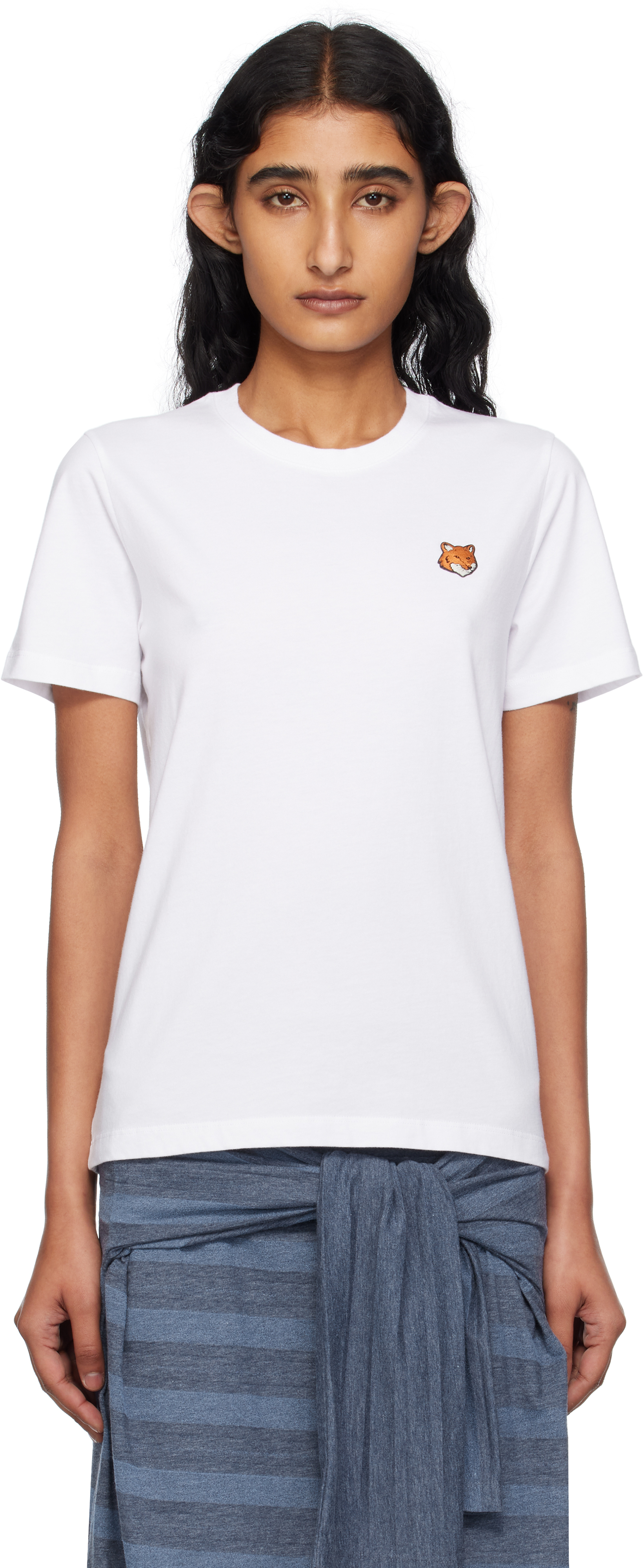 Maison Kitsuné Navy Fox Head T-shirt