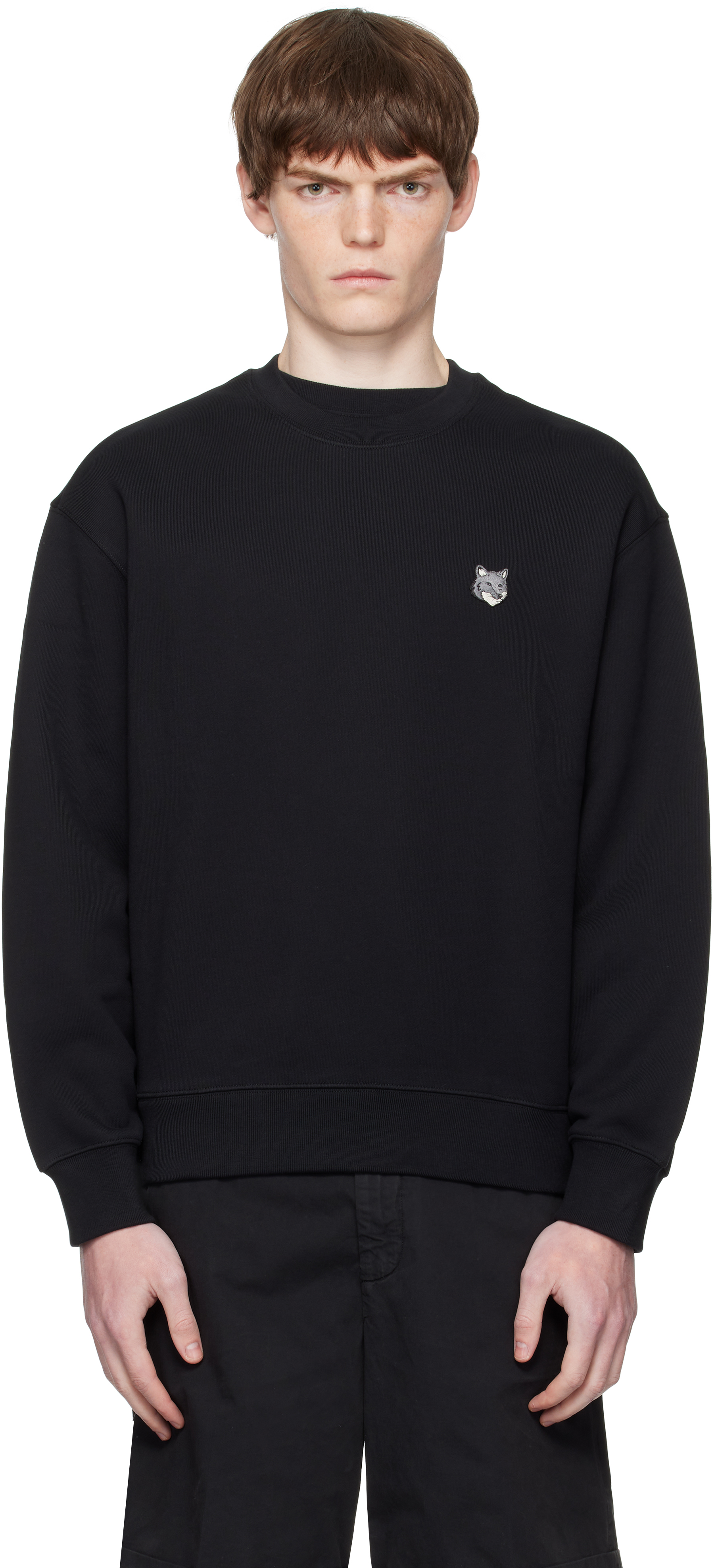 Maison Kitsuné Black Fox Head Comfort Sweatshirt
