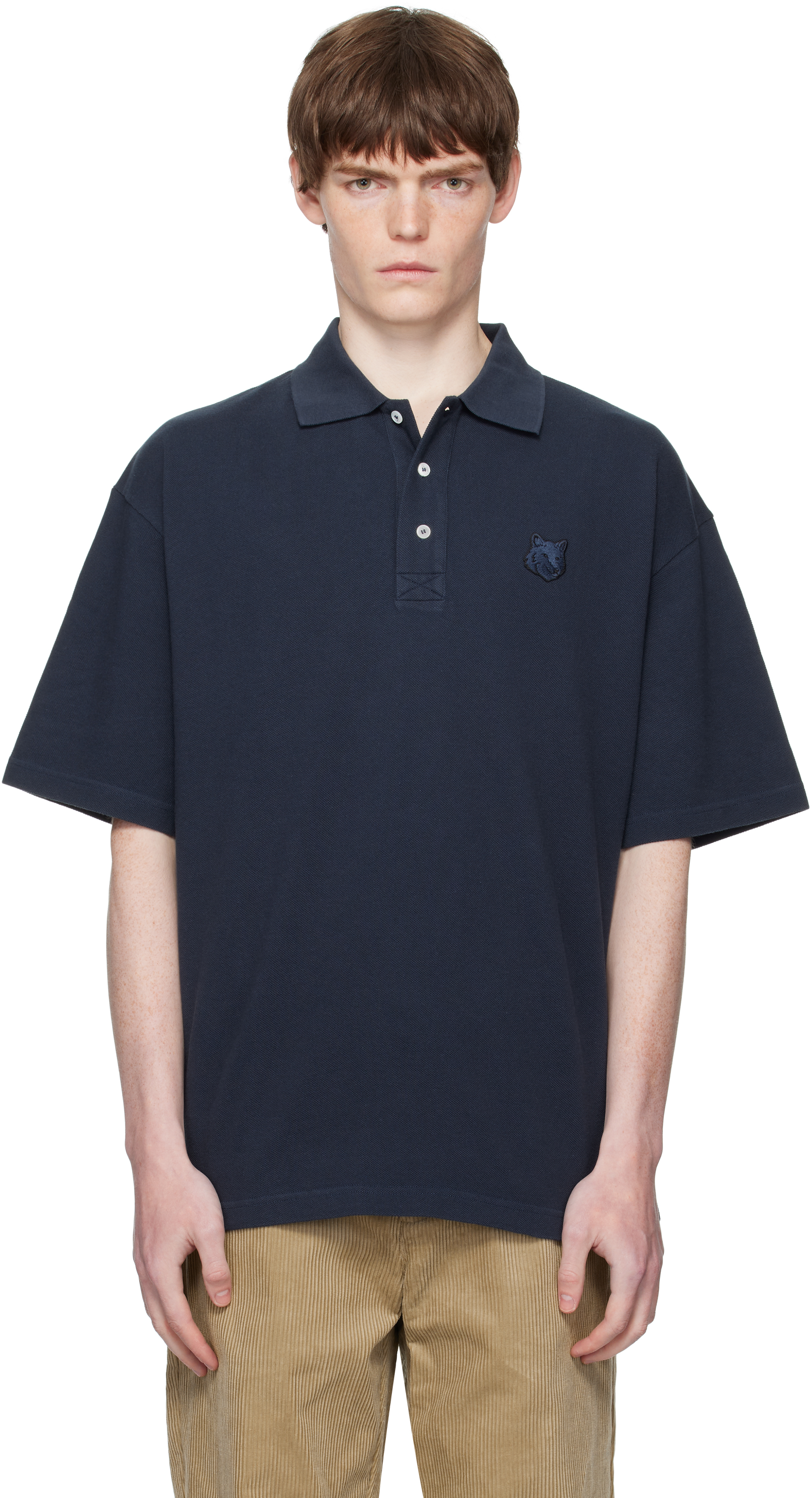■MAISON KITSUNÉ ■ネイビー ポロシャツ XS 楽天市場】MAISON KITSUNE｜メゾン キツネ ネイビーフォックス